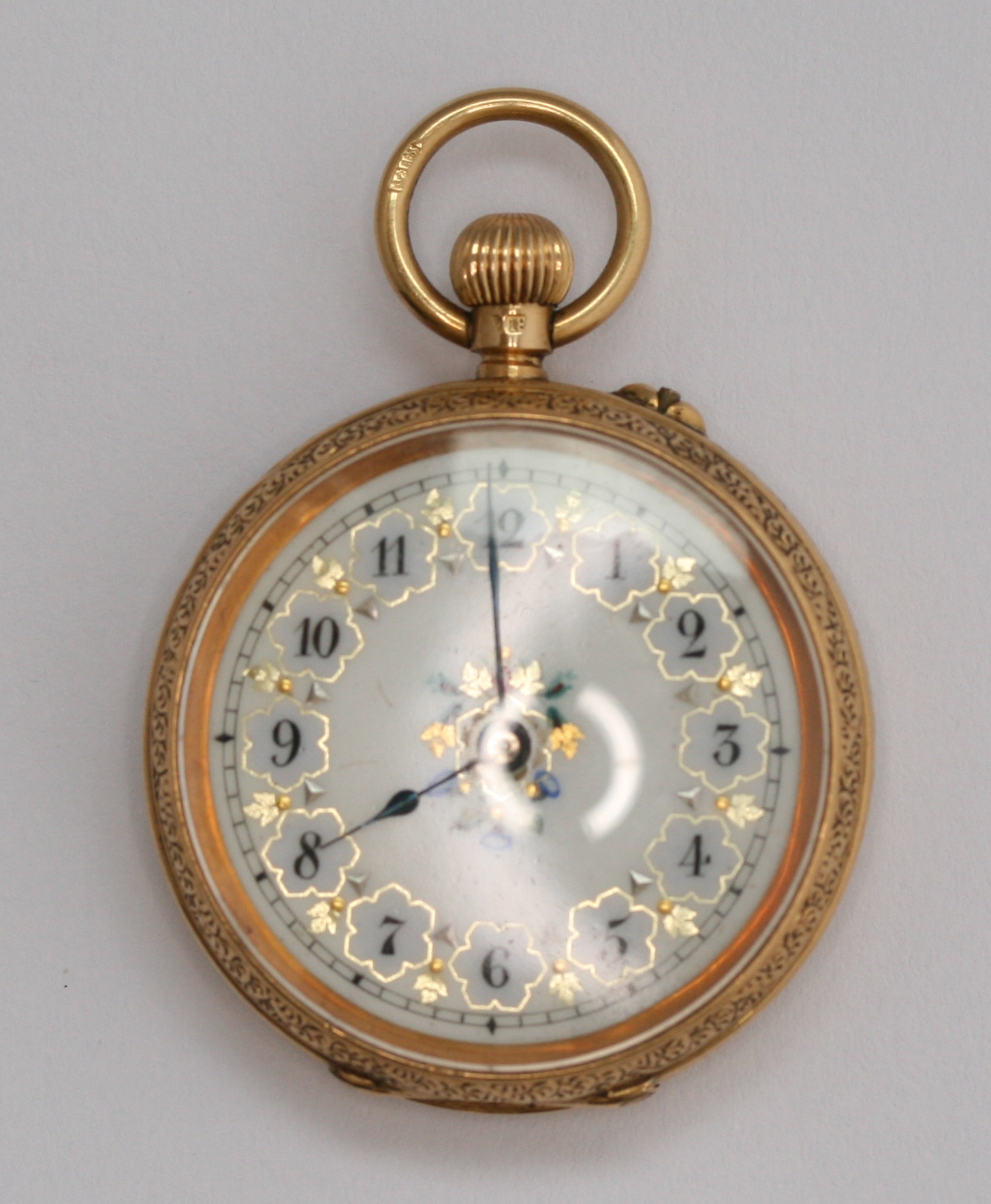 An 18ct gold cased small watch
