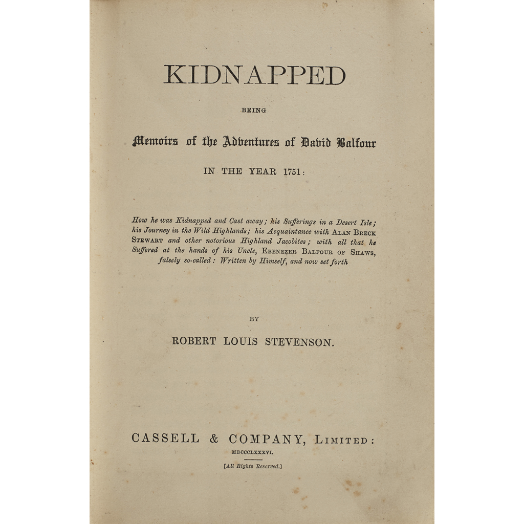 STEVENSON, ROBERT LOUIS