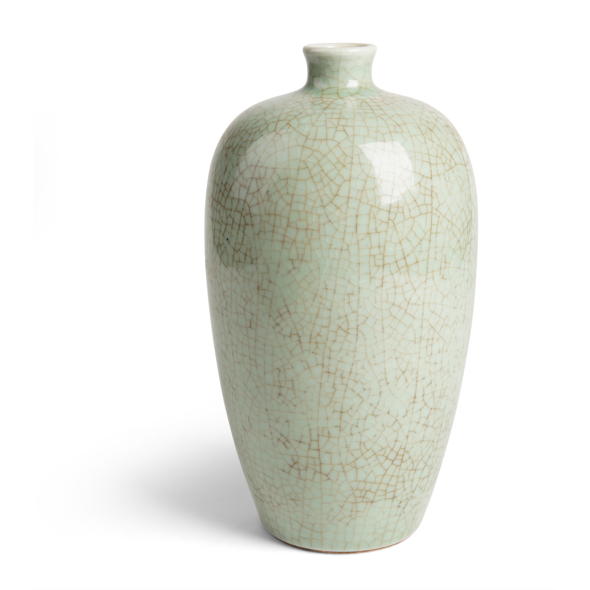 GE-TYPE CRACKLE-GLAZED VASE