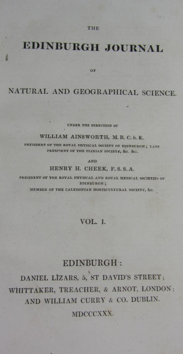 Edinburgh Journal of Natural and Geographical Science