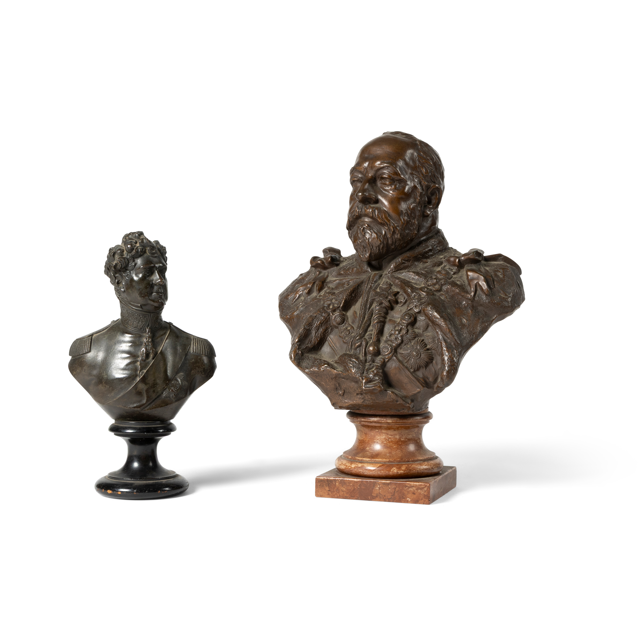 A BRONZE BUST OF EDWARD VII, HANS MULLER (AUSTRIAN 1873-1937)