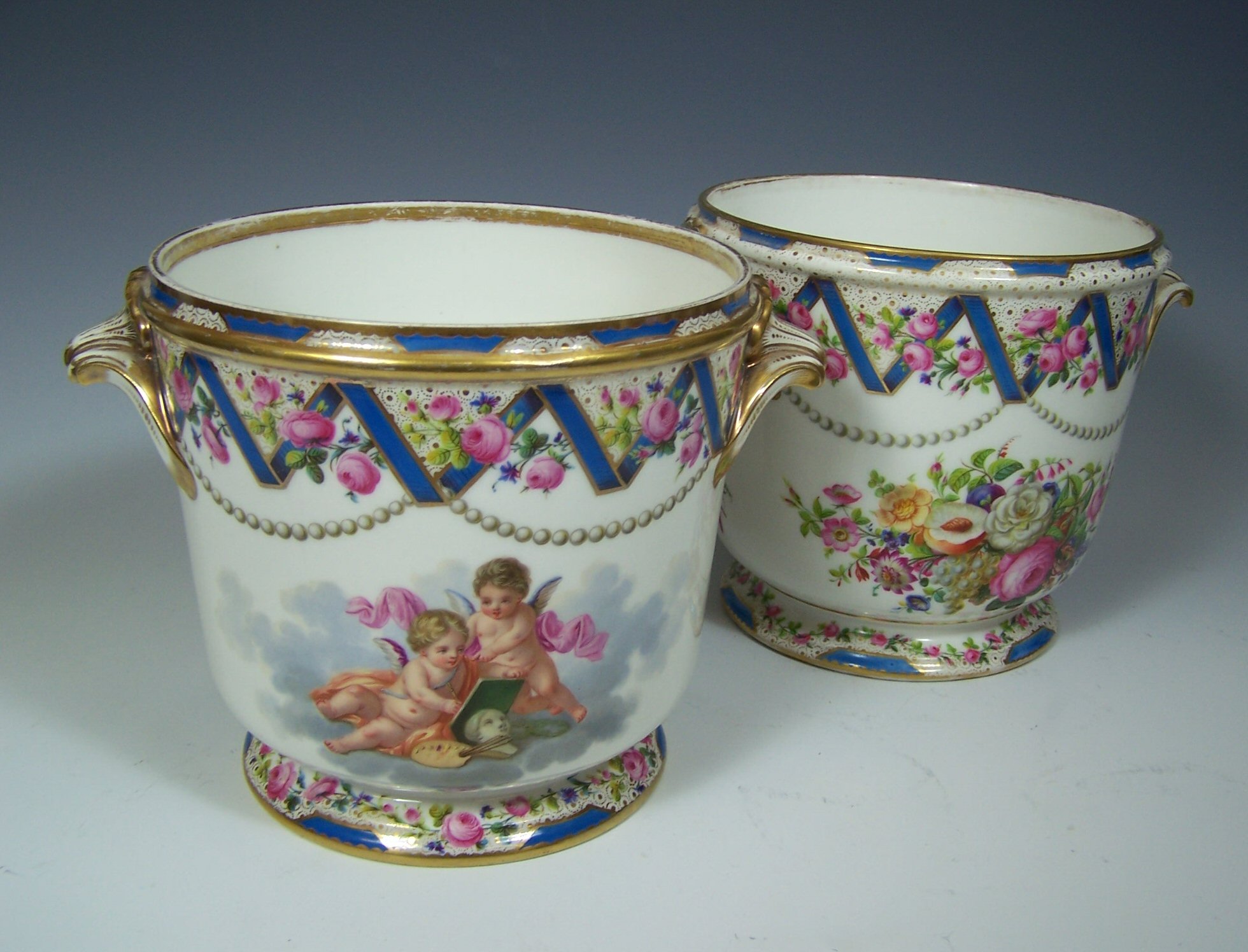 A pair of Paris jardinieres,