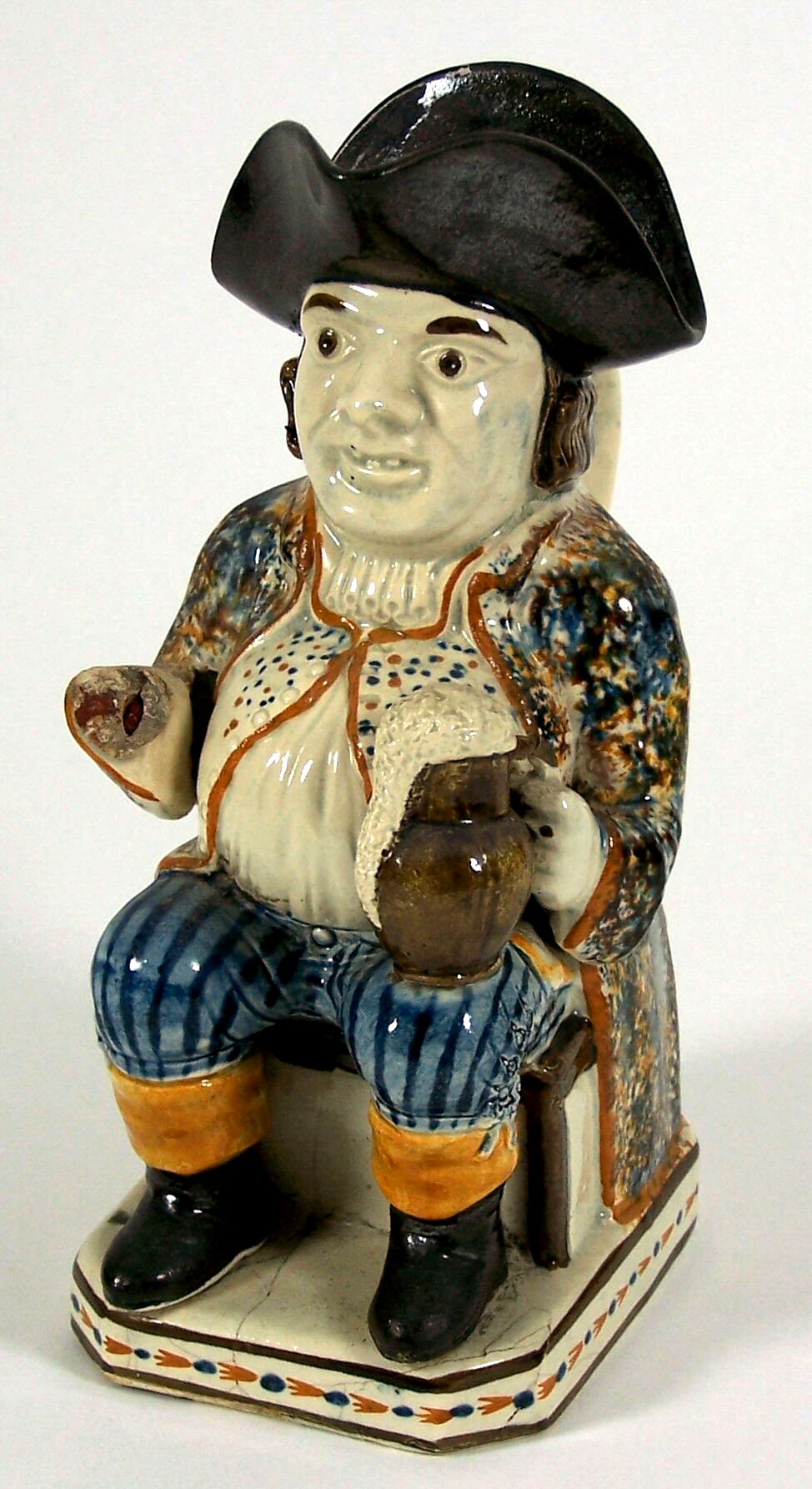 An 18th century English Ralph Wood style character jug,