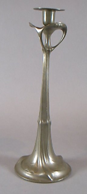 A Kayserzinn pewter candlestick