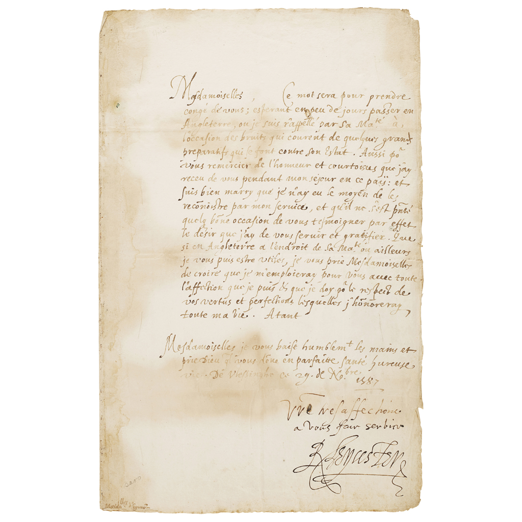 DUDLEY, ROBERT, (1532-1588, 1ST EARL OF LEICESTER)