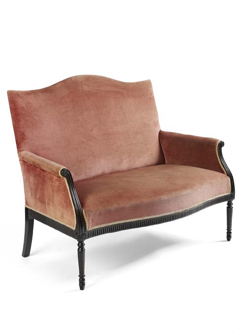 A 19th century mahogany framed two seater settee