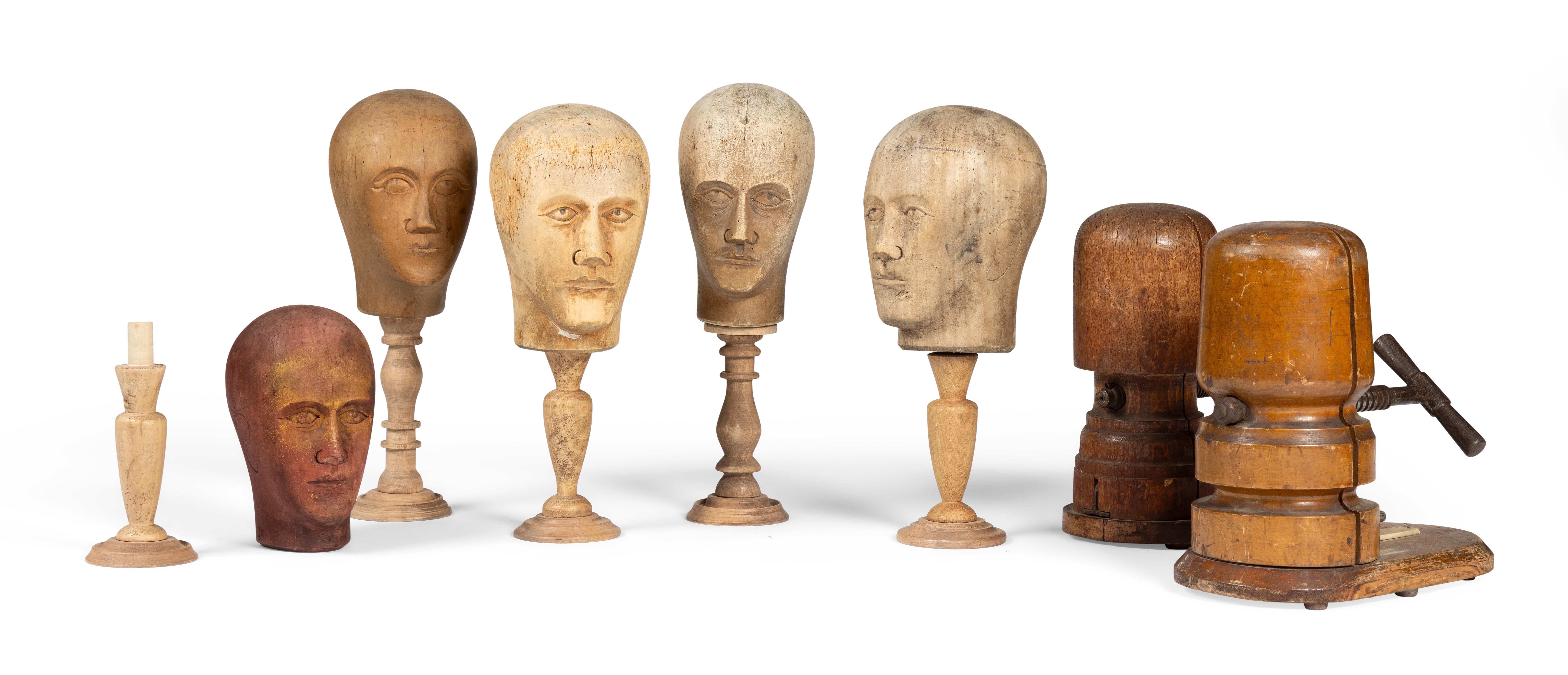 FIVE HAT STANDS