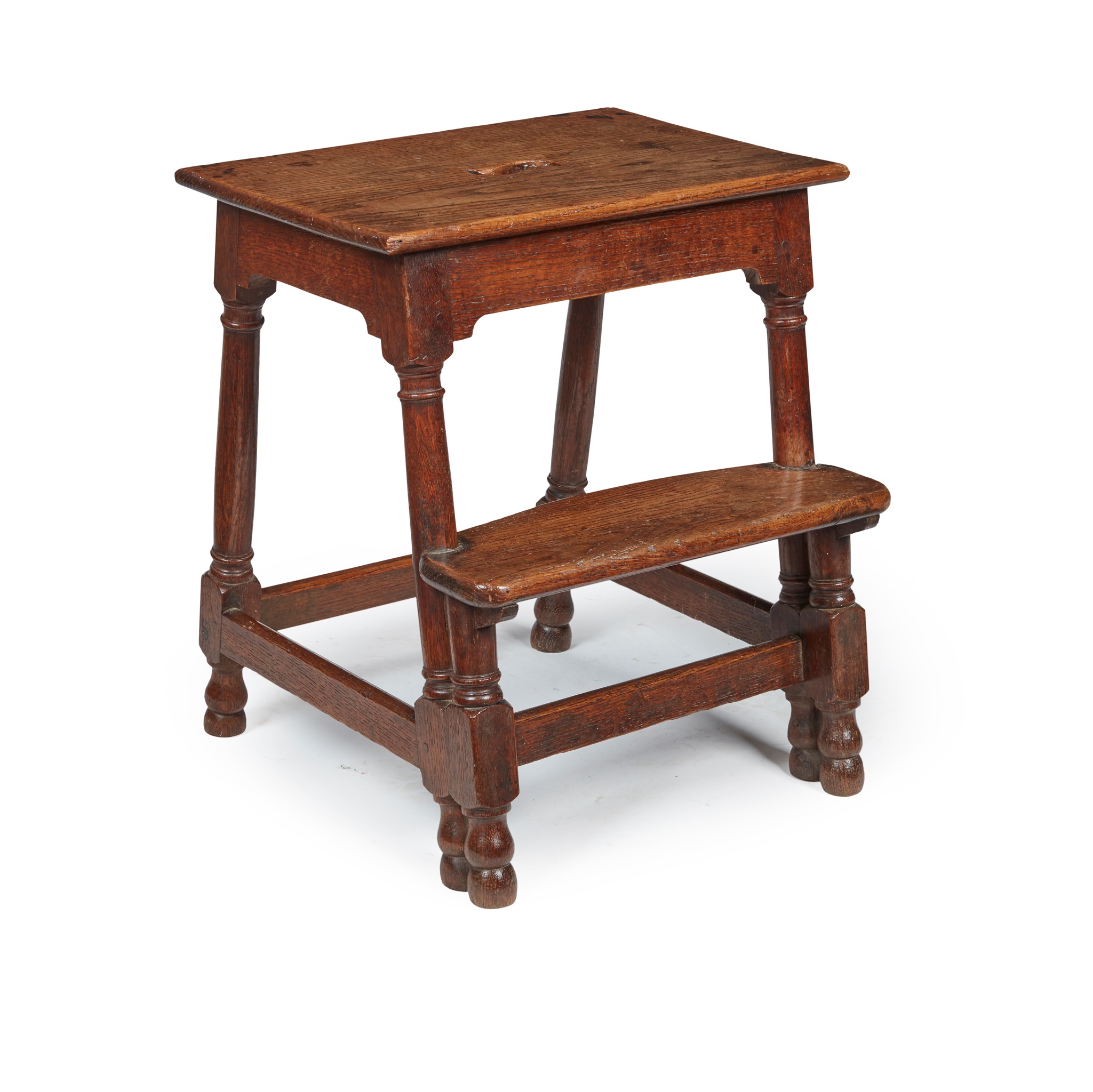 SET OF OAK JOINT STOOL STEPS