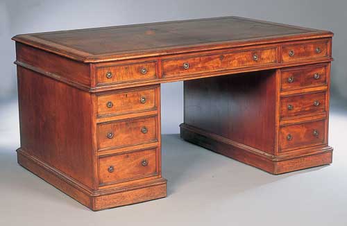 A mahogany partners desk
