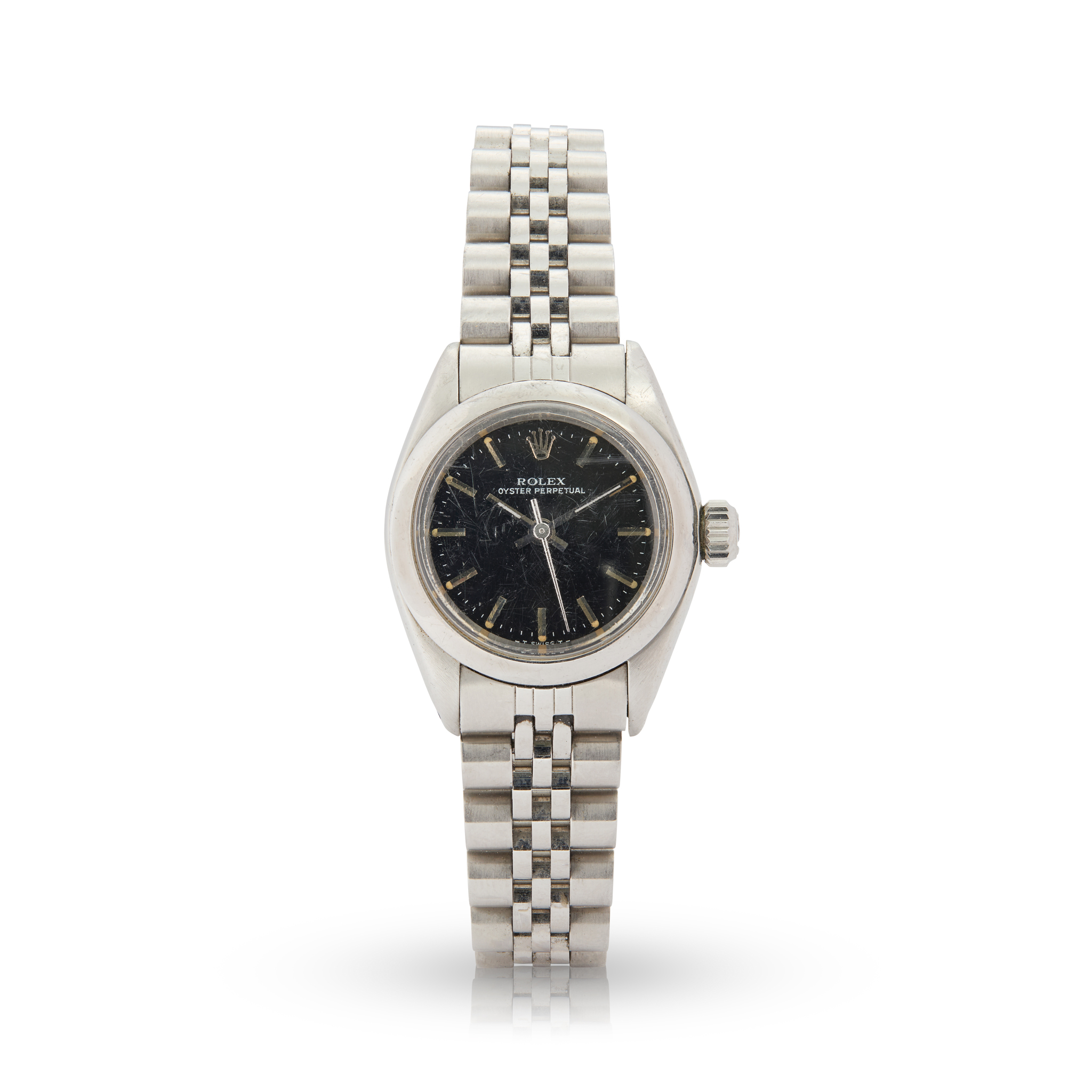 Rolex. A Ladies stainless steel automatic wristwatch