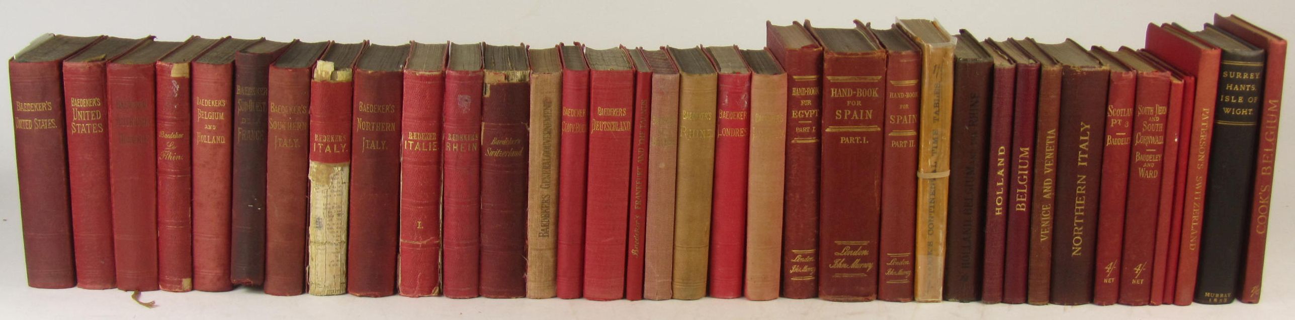 Baedeker, Karl, and other travel guides, 70, including