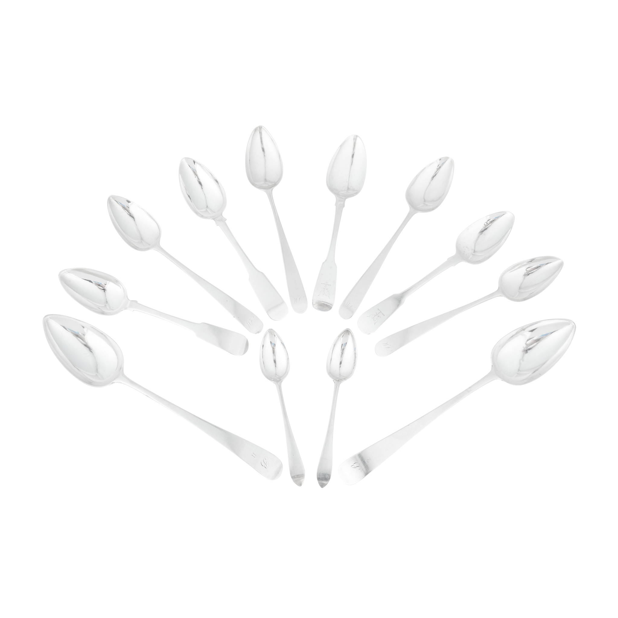 GREENOCK - A COLLECTION OF SCOTTISH PROVINCIAL FLATWARE
