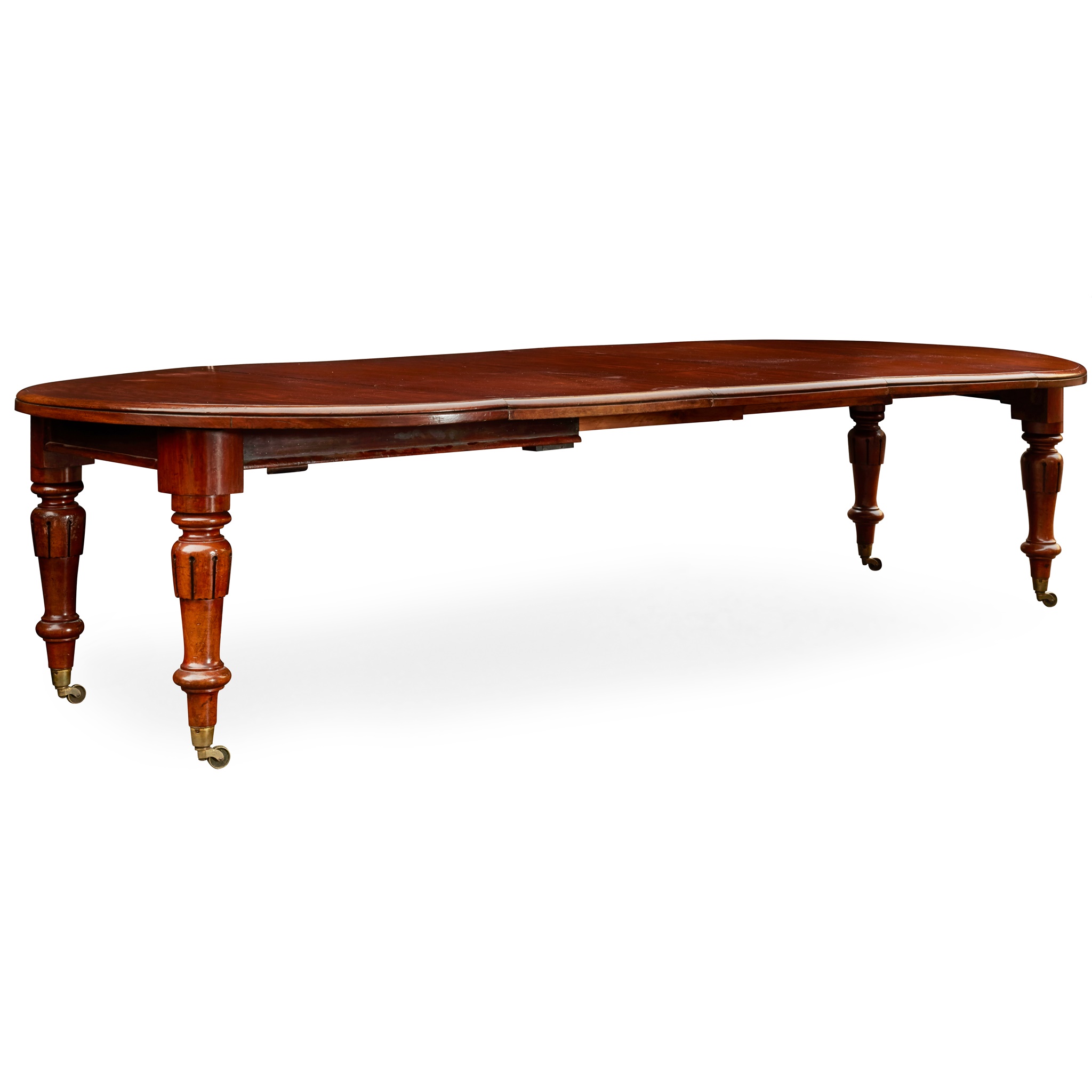 VICTORIAN MAHOGANY EXTENDING DINING TABLE