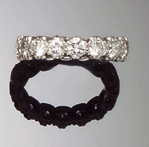 A diamond set full eternity ring,