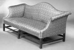 A George III mahogany framed sofa