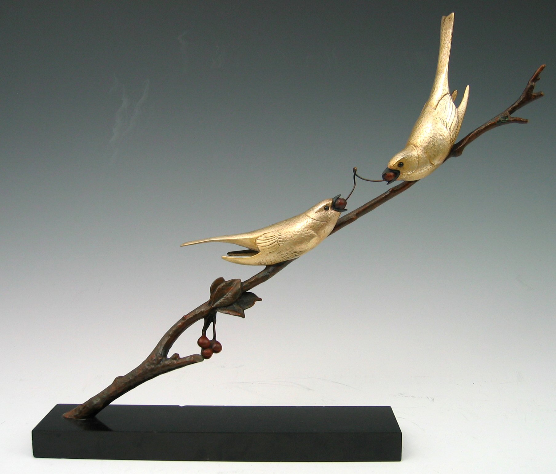 Andre-Vincent Becquerel Birds on a Branch