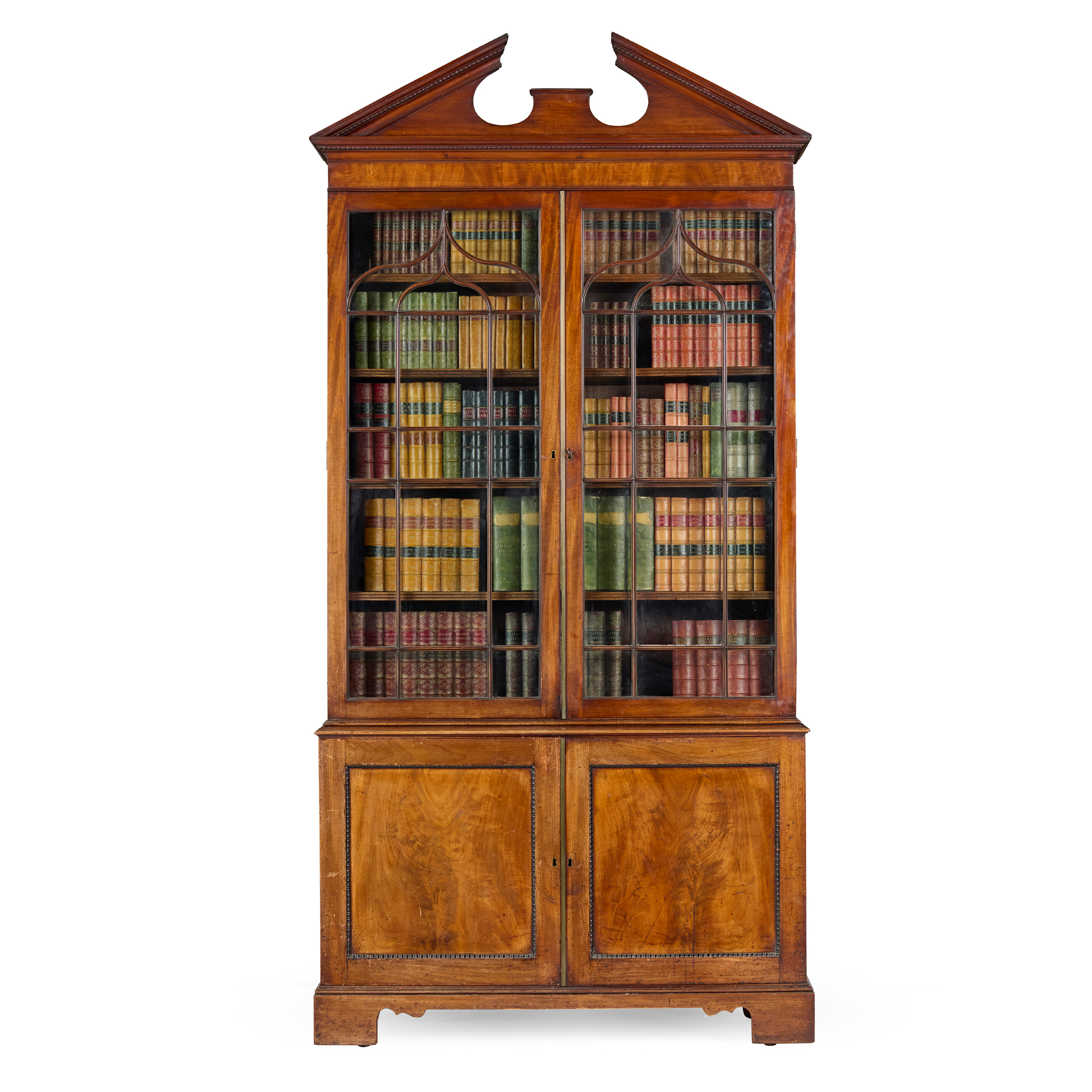 GEORGE III MAHOGANY LIBRARY BOOKCASE