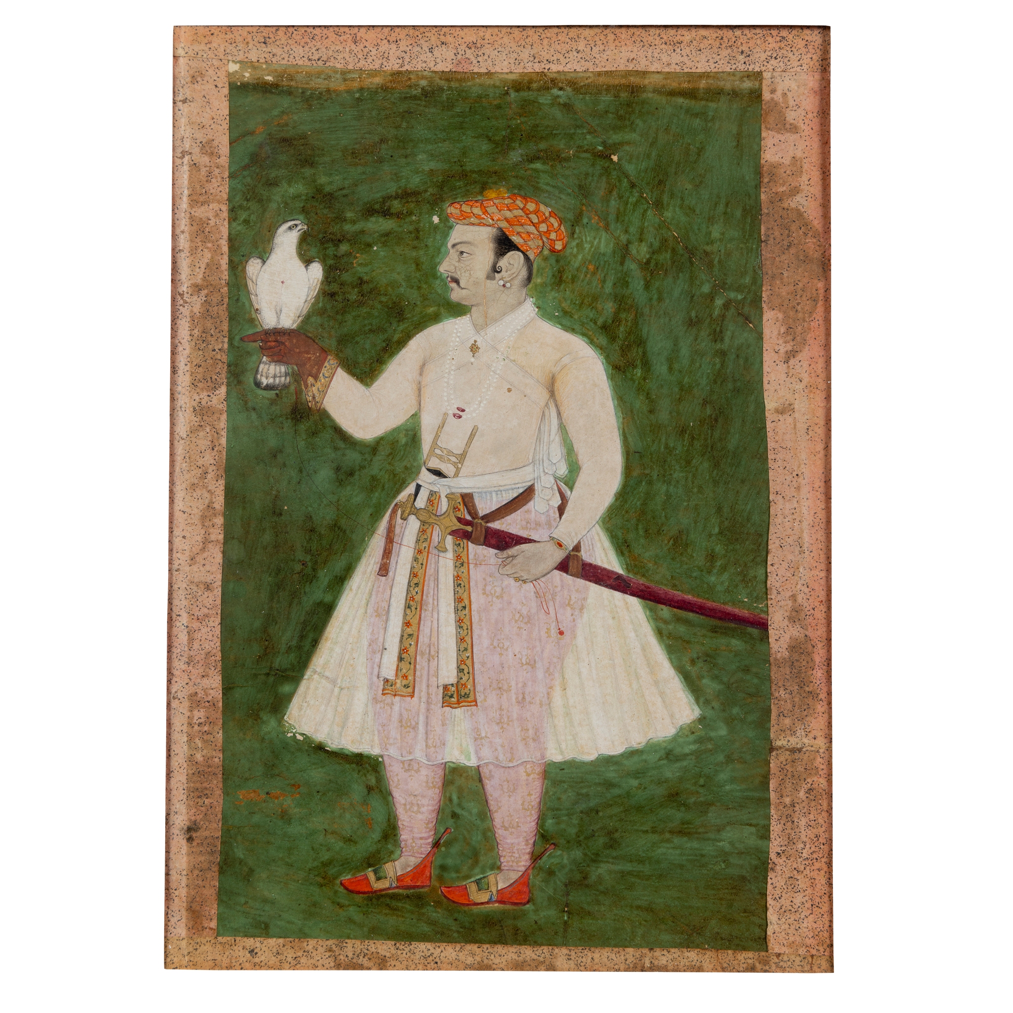 A MUGHAL FALCONER, POSSIBLY THE EMPEROR JAHANGIR