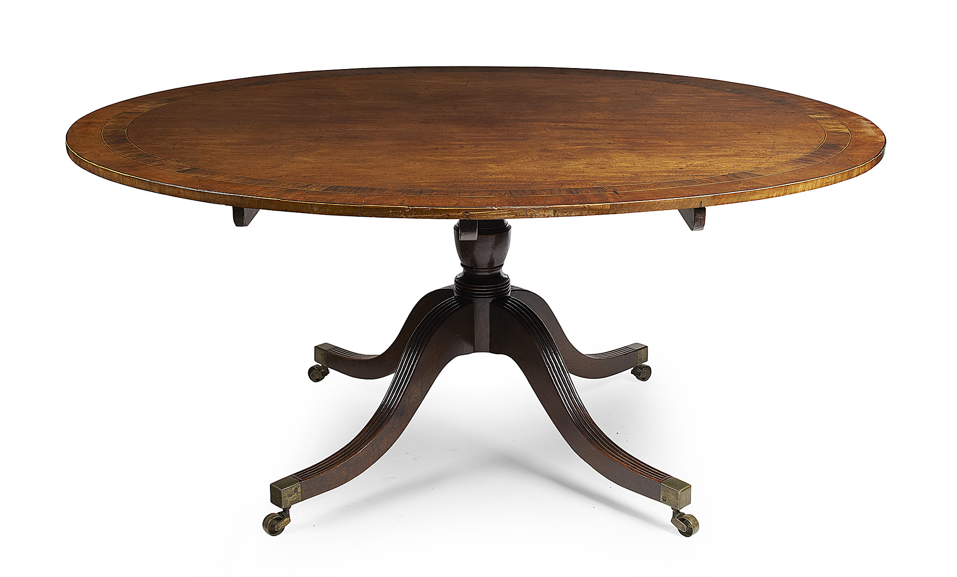 GEORGE IV MAHOGANY AND ROSEWOOD BREAKFAST TABLE
