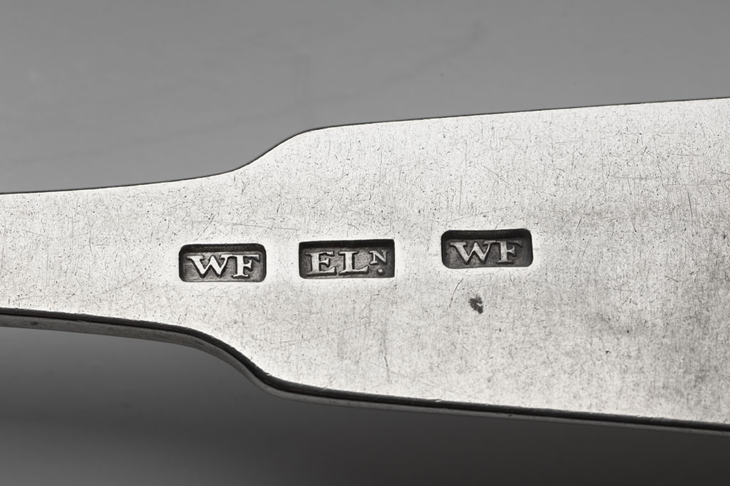 Elgin - a set of six Scottish provincial table forks