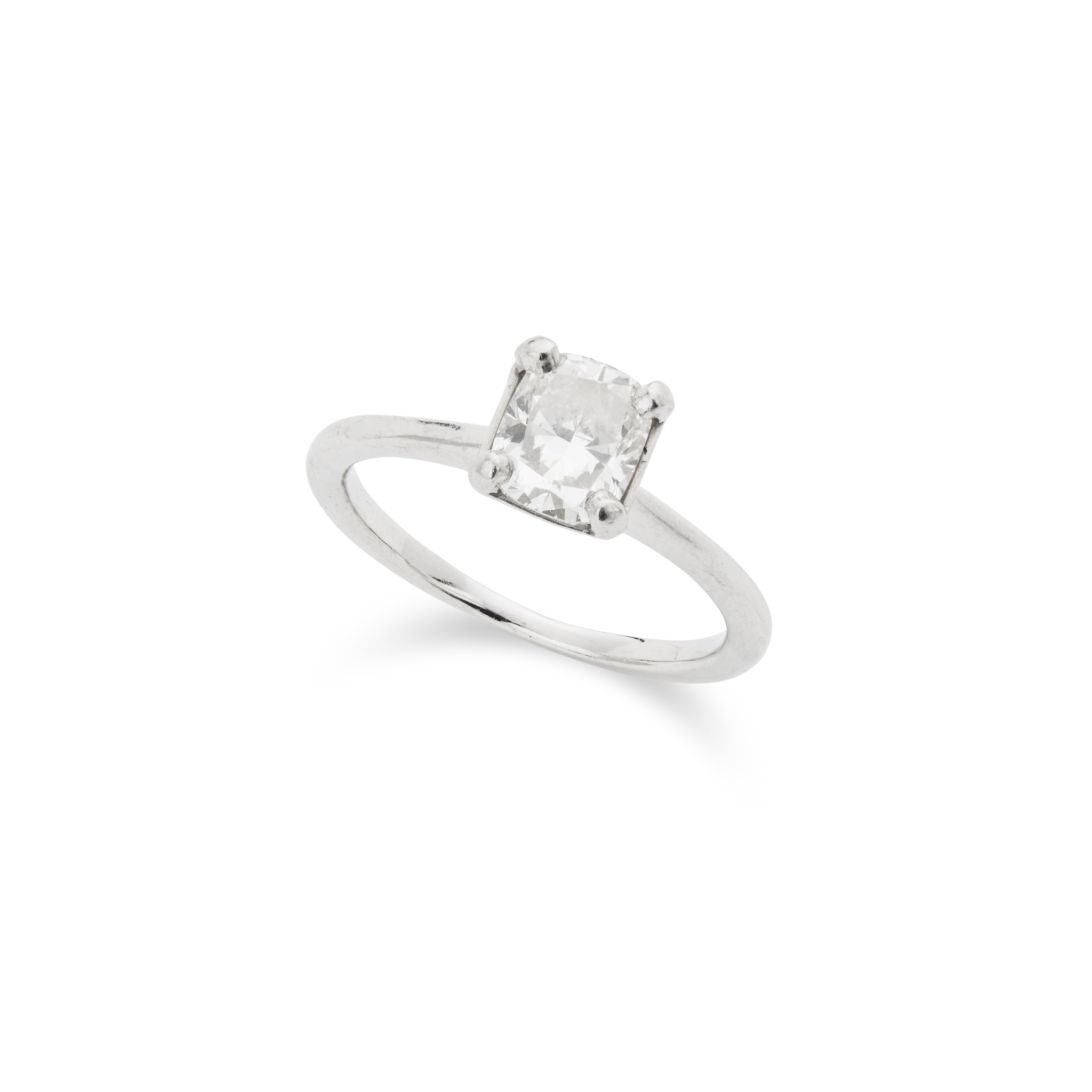 A single-stone diamond ring