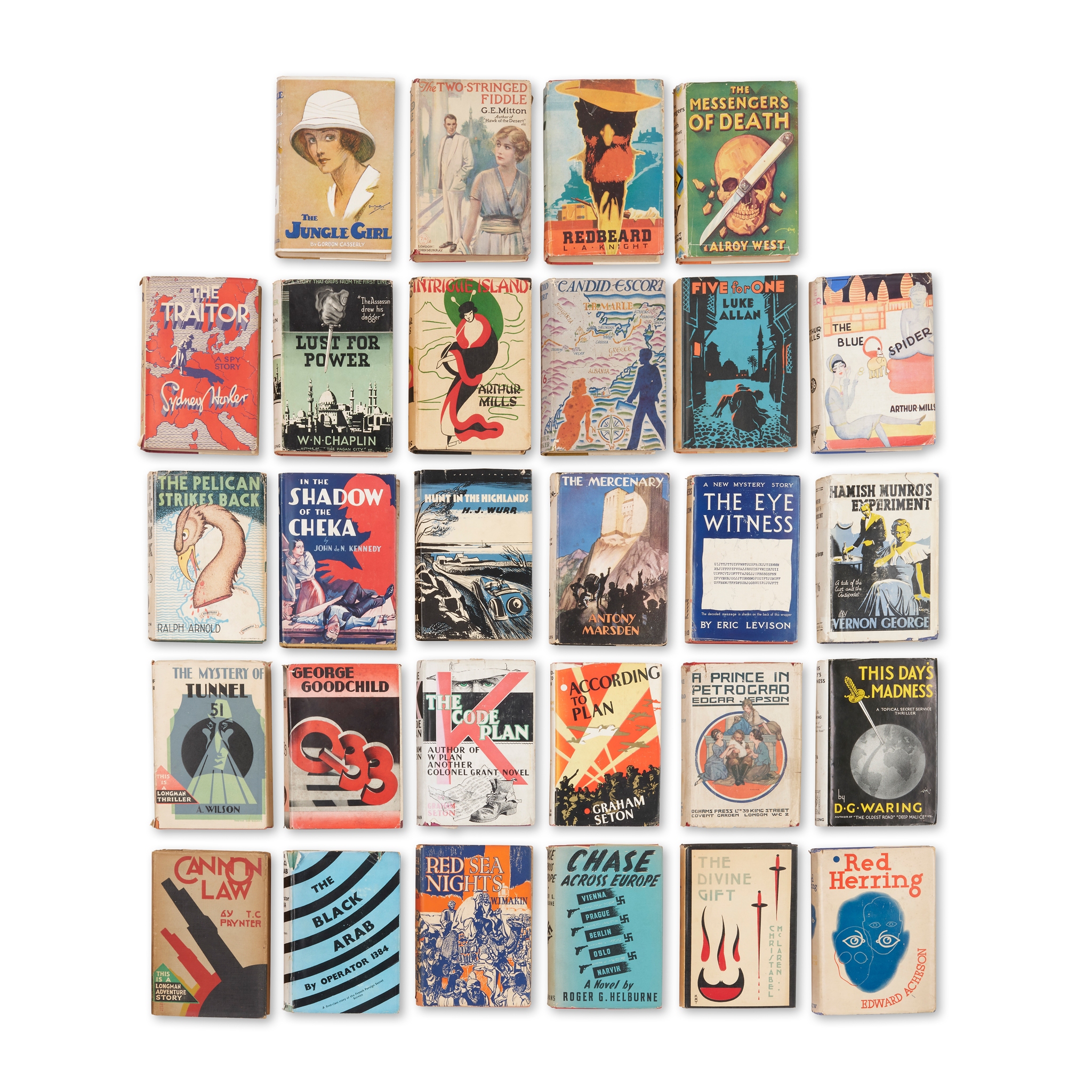 Spy and adventure novels