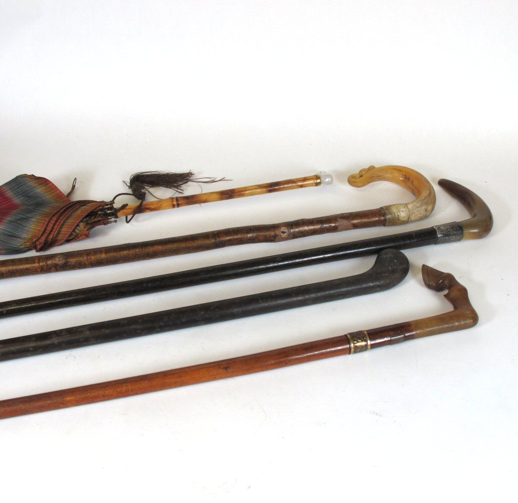 COLLECTION OF WALKING STICKS