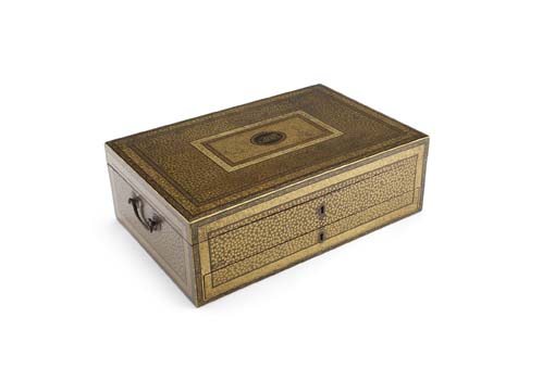 A fine 19th century Chinese export lacquer work box