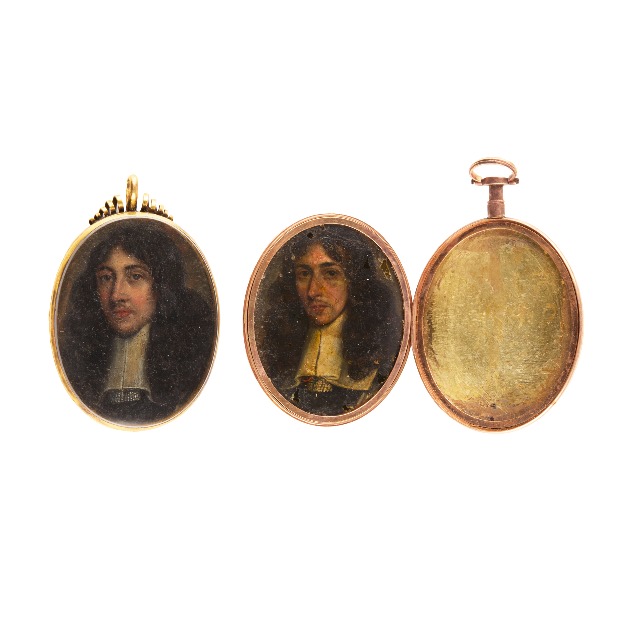 TWO PORTRAIT MINIATURES OF A GENTLEMAN
