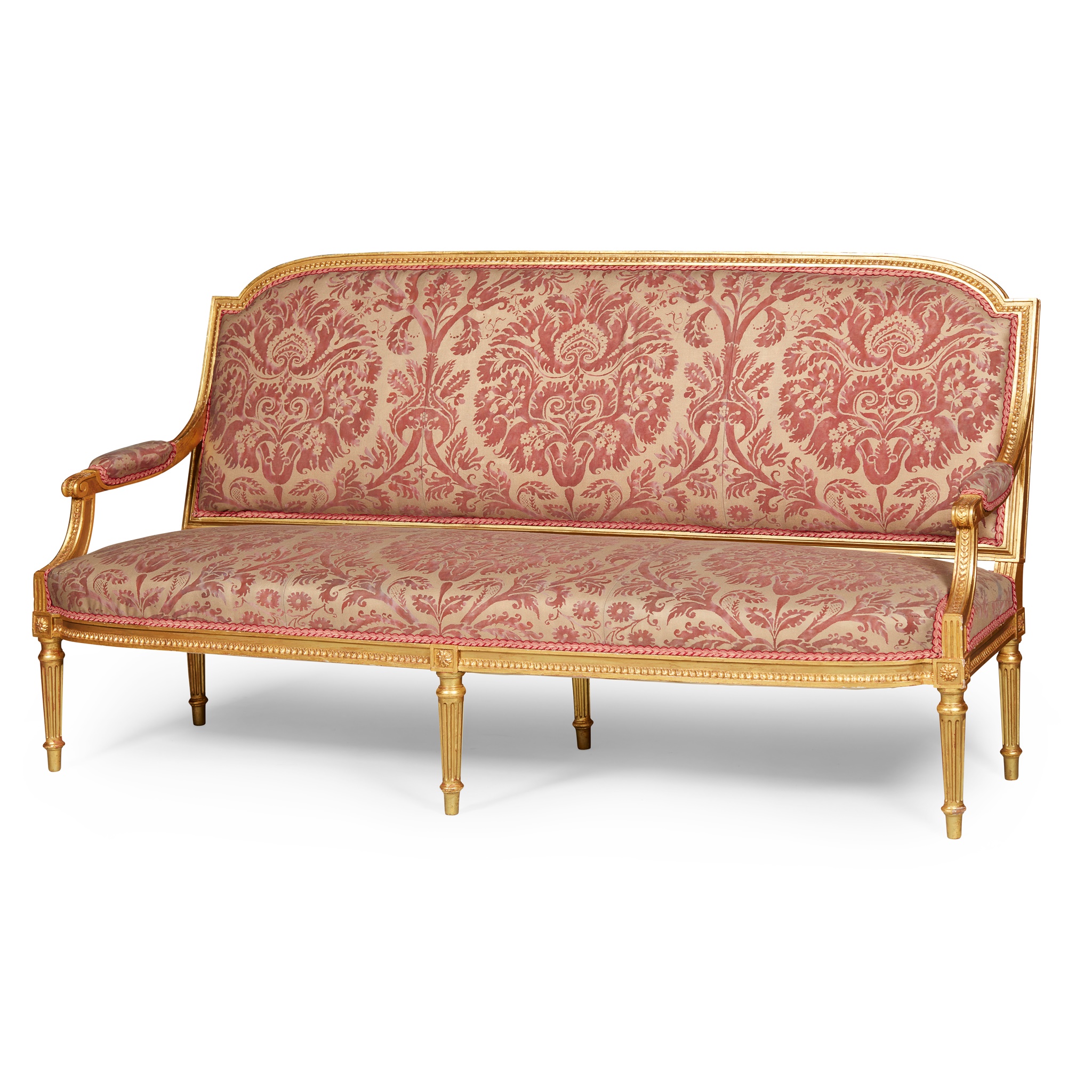 LOUIS XVI STYLE GILTWOOD CANAPE