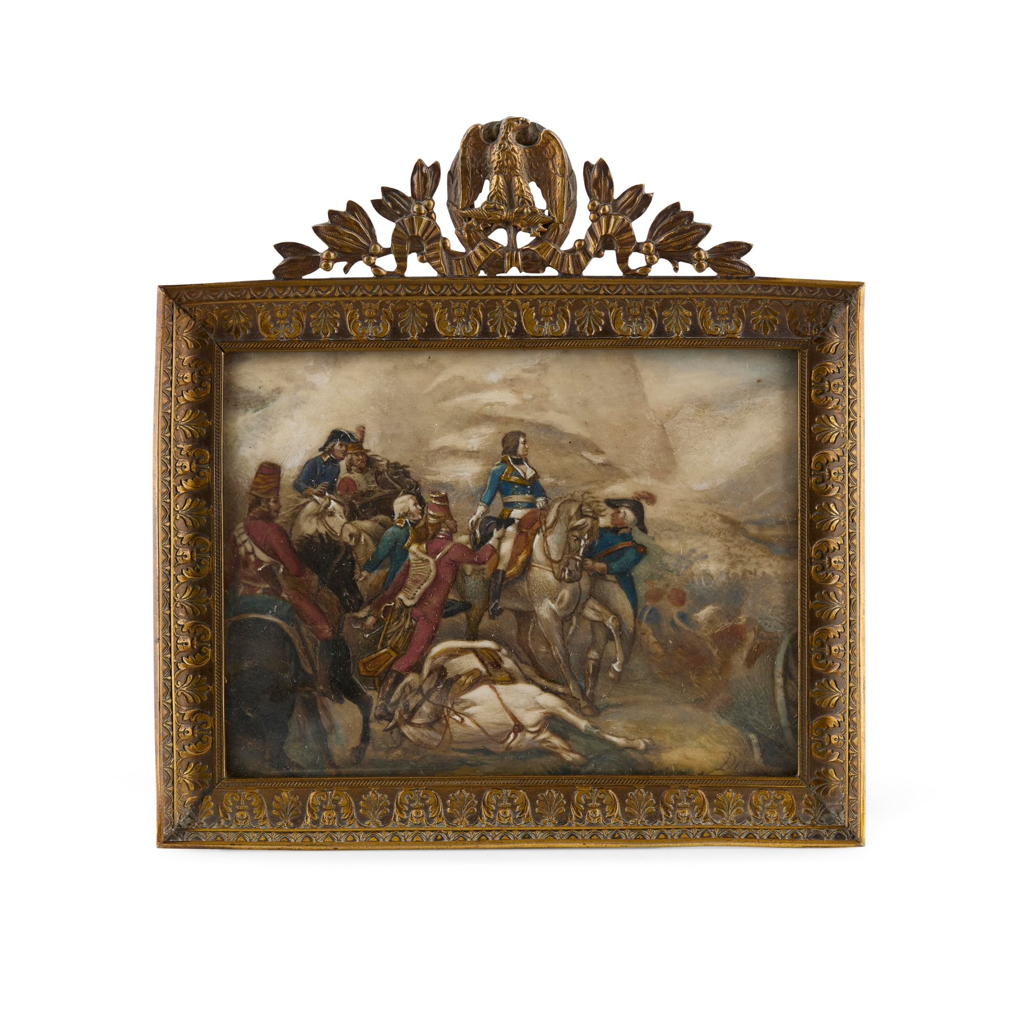 MINIATURE PAINTING OF 'THE BATTLE OF RIVOLI'