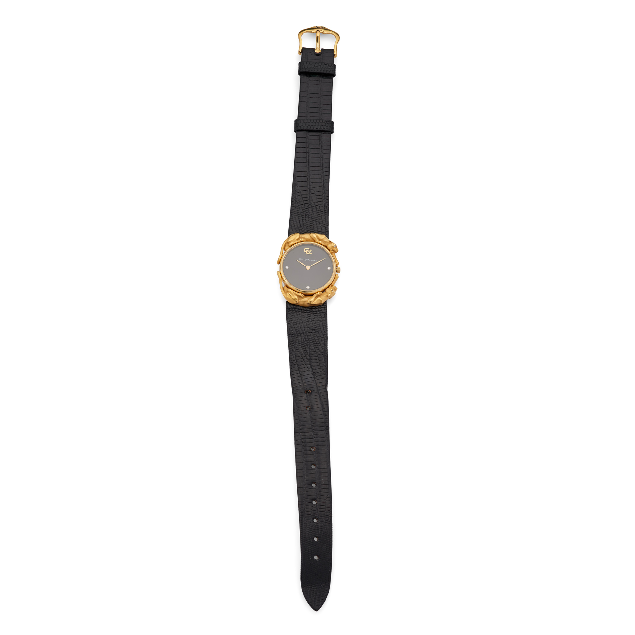 Carrera y Carrera: A diamond-set wristwatch