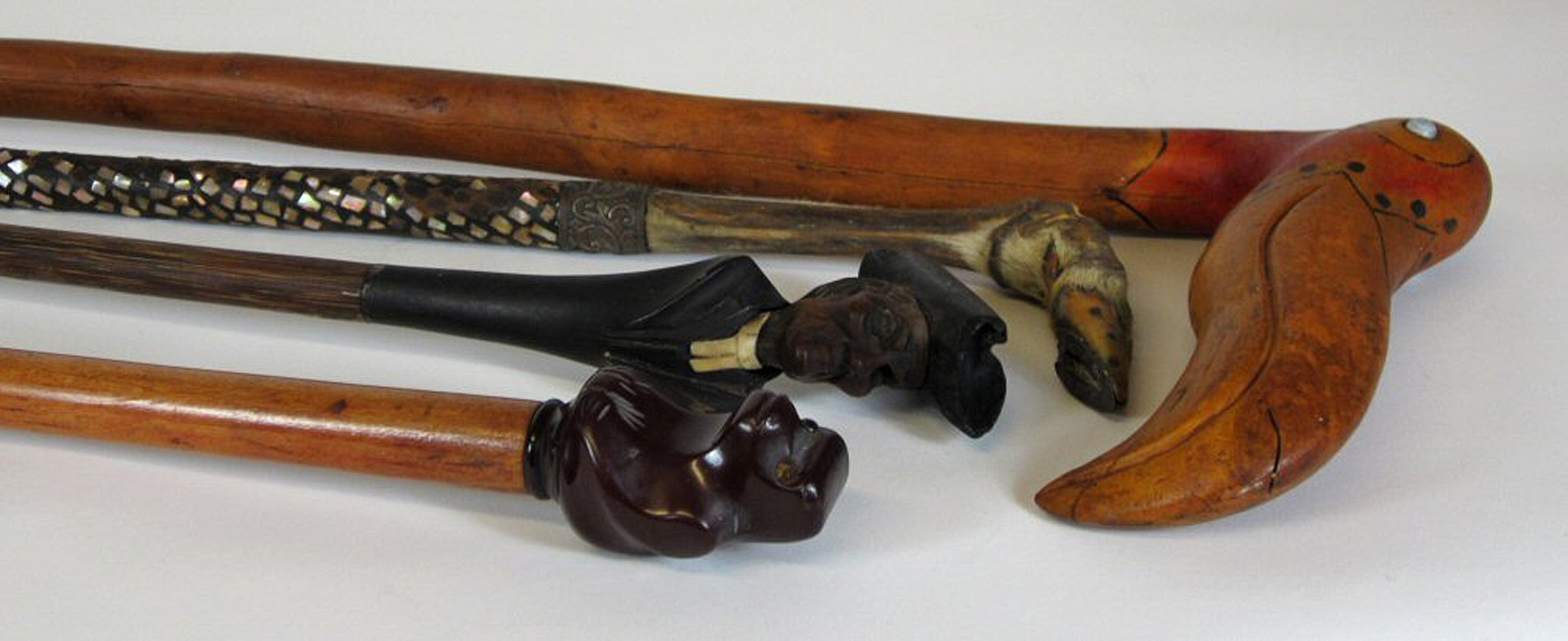 COLLECTION OF NOVELTY WALKING STICKS