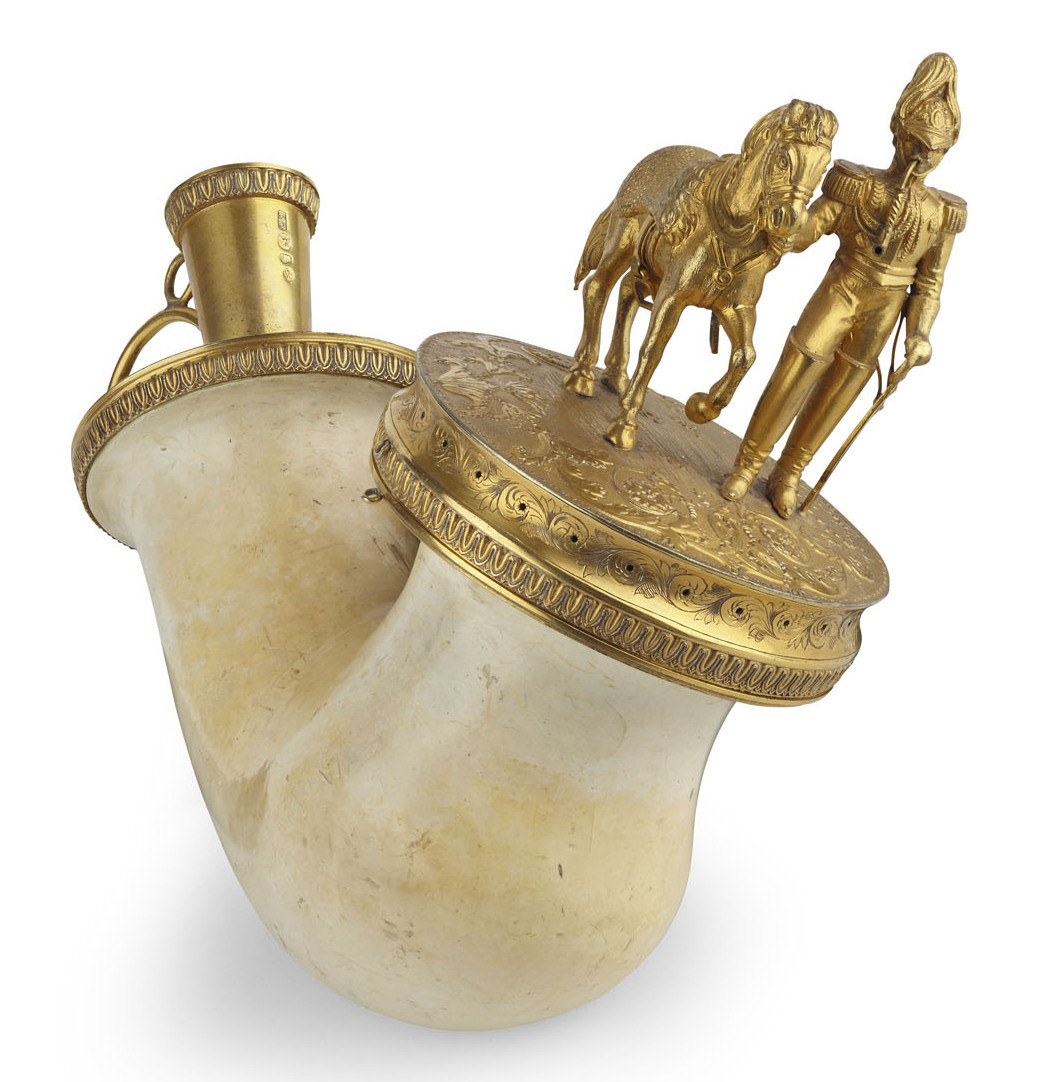 FINE SILVER GILT MOUNTED MEERSCHAUM PIPE