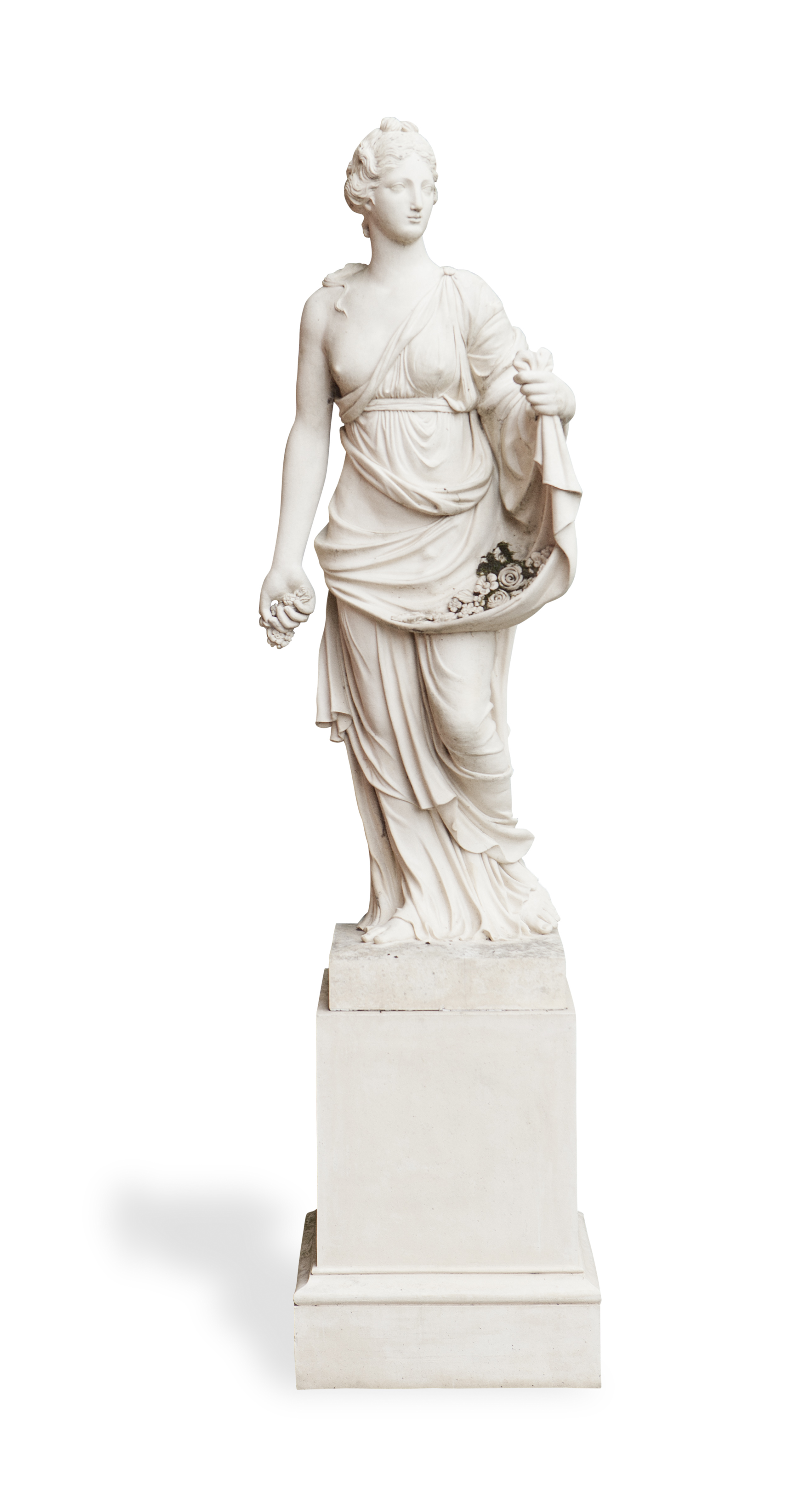 TWO FIRED CLAY FIGURES FROM THE FOUR SEASONS BY THOMAS OF CUDWORTH