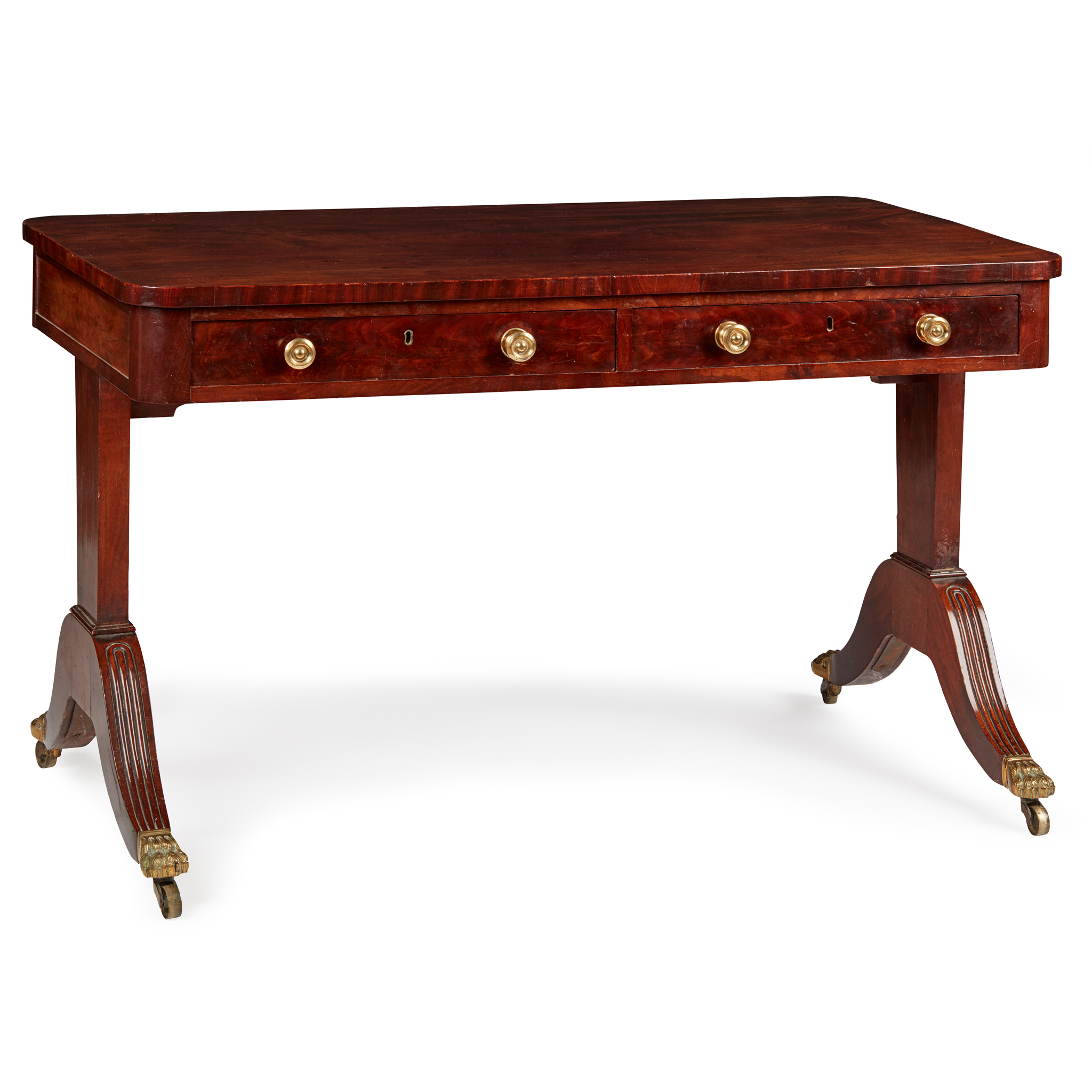 GEORGE IV MAHOGANY LIBRARY TABLE