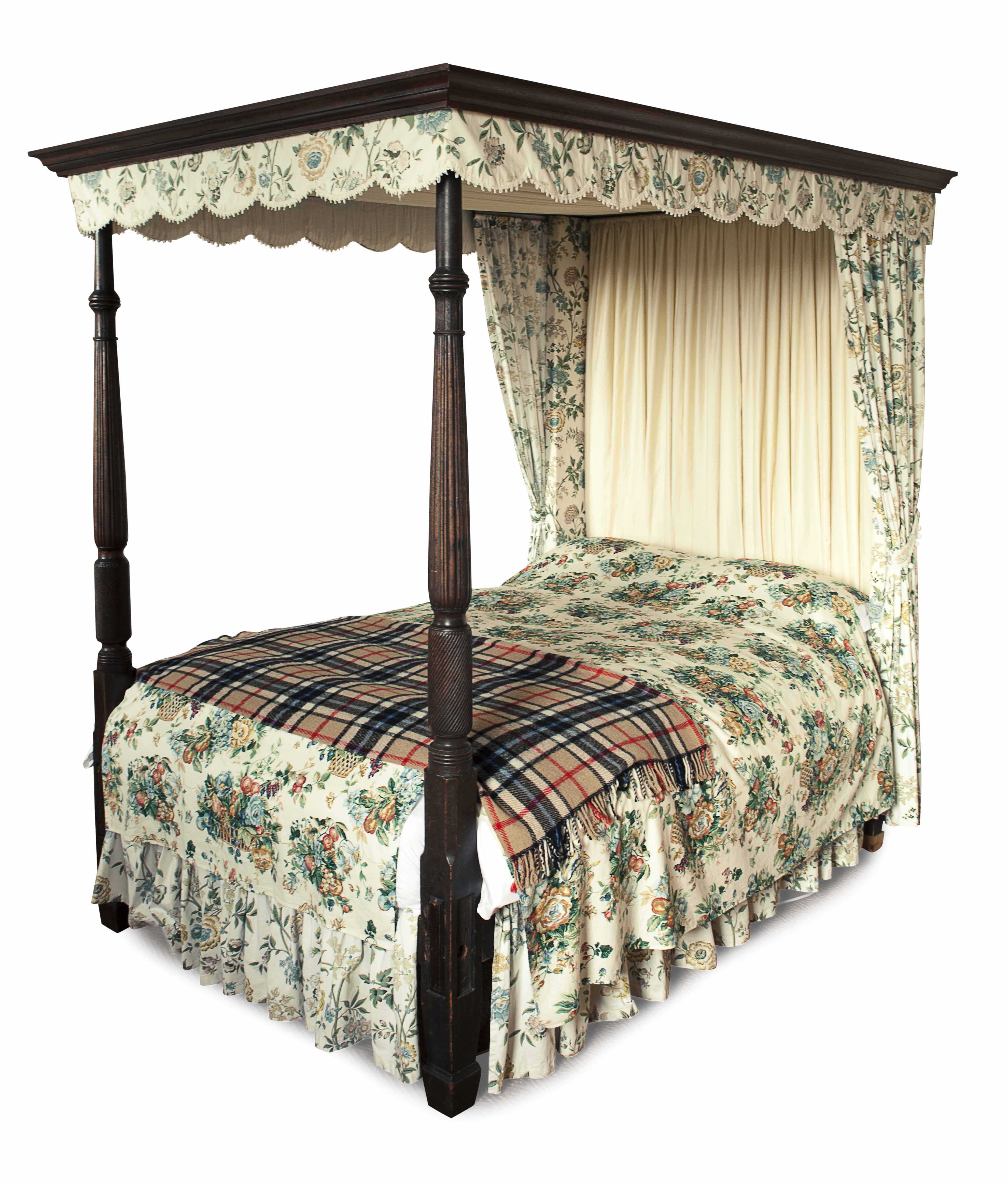 GEORGE III MAHOGANY FOUR POSTER BED