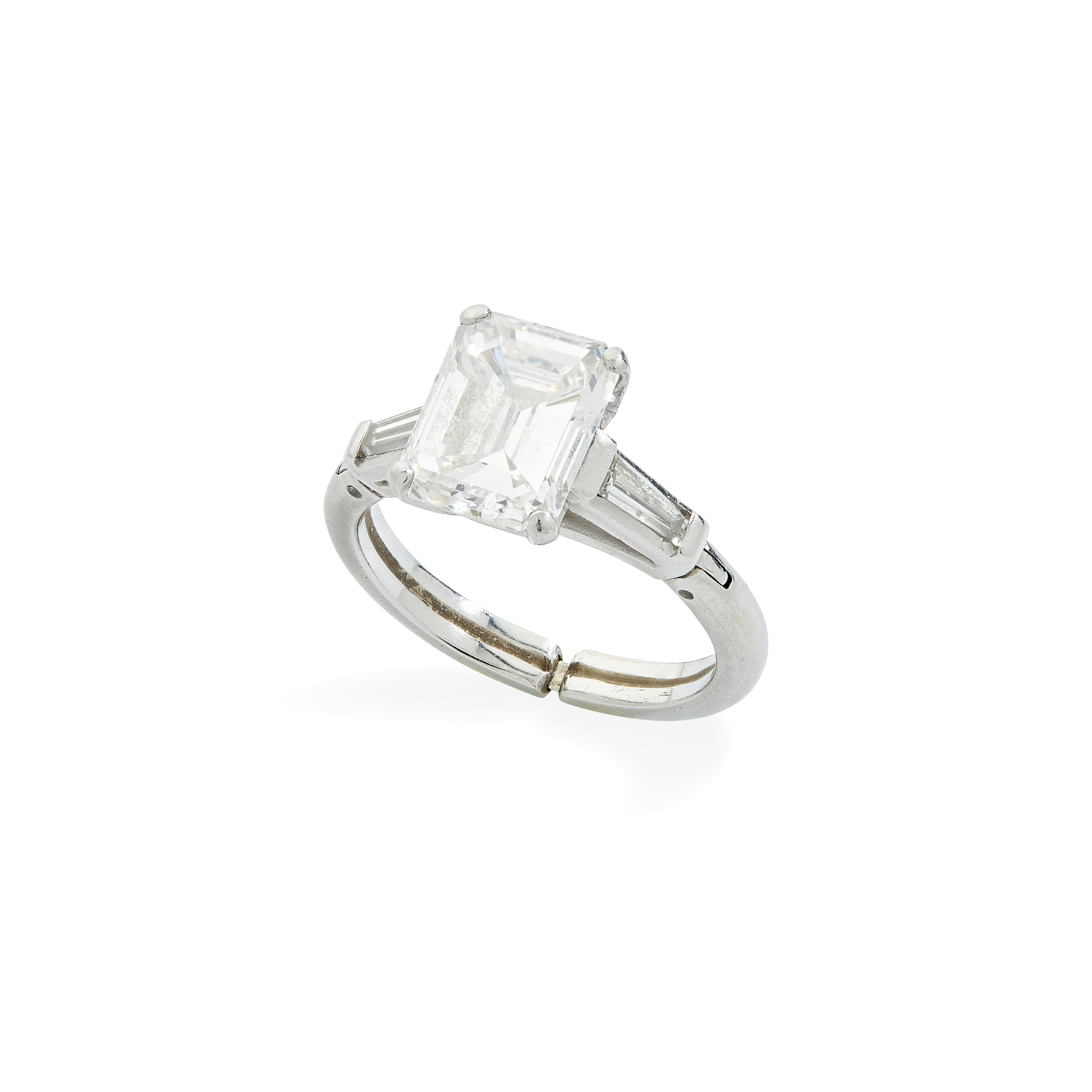 A diamond single-stone ring