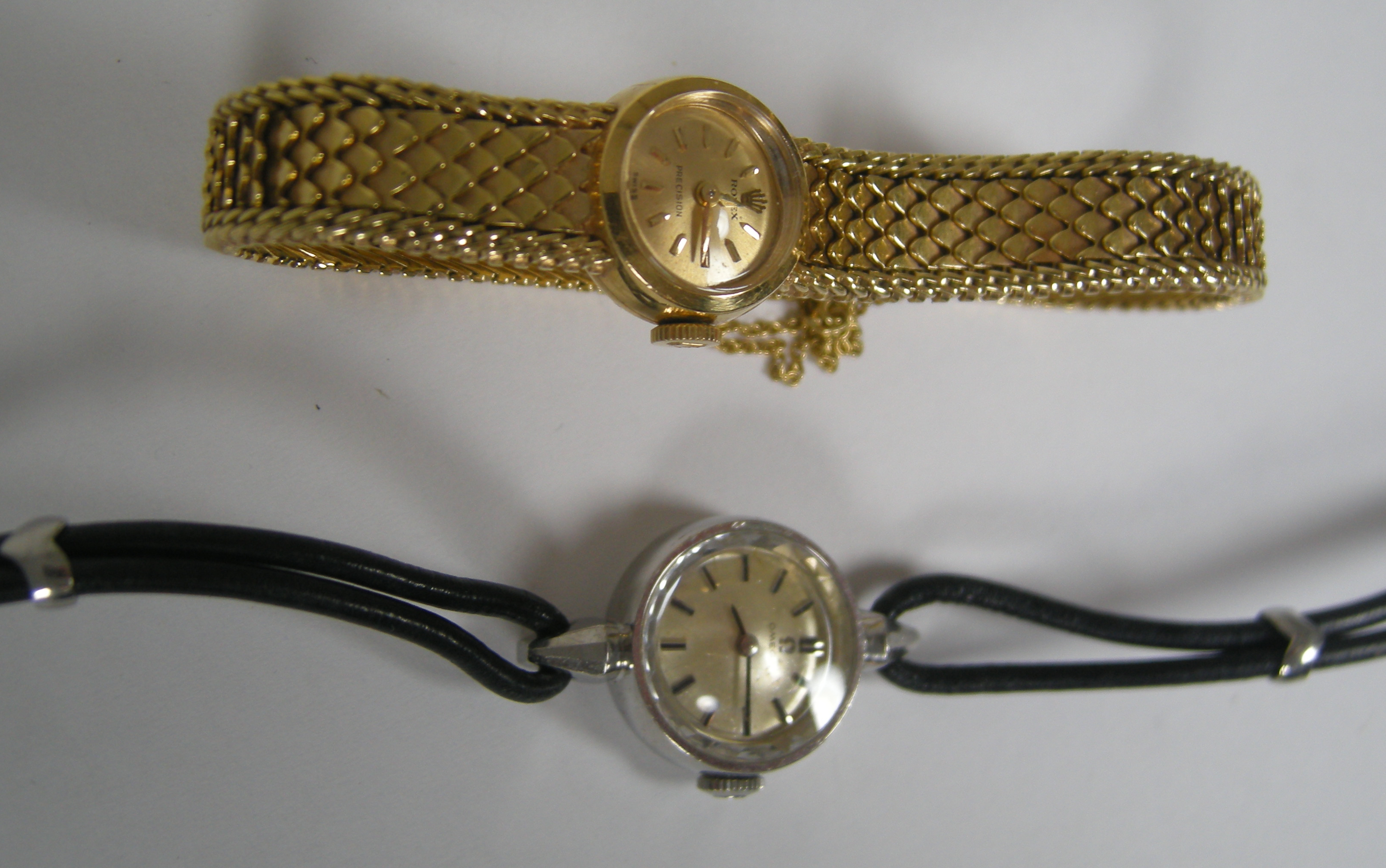 Rolex; a lady's 18ct gold wrist watch