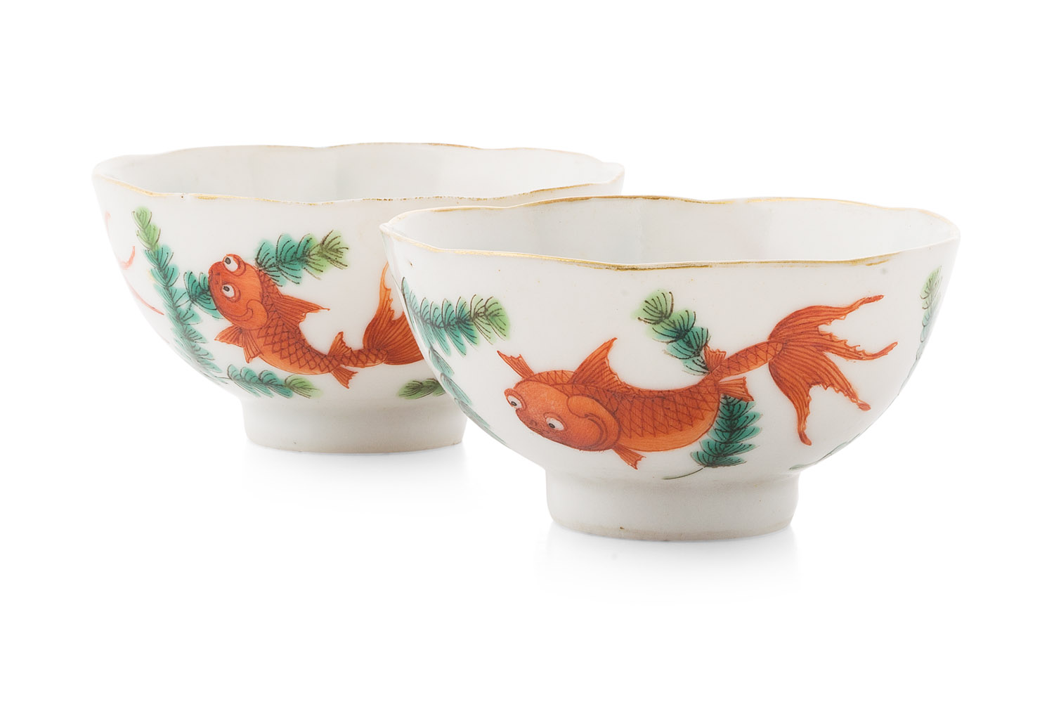 PAIR OF SMALL 'FISH' BOWLS