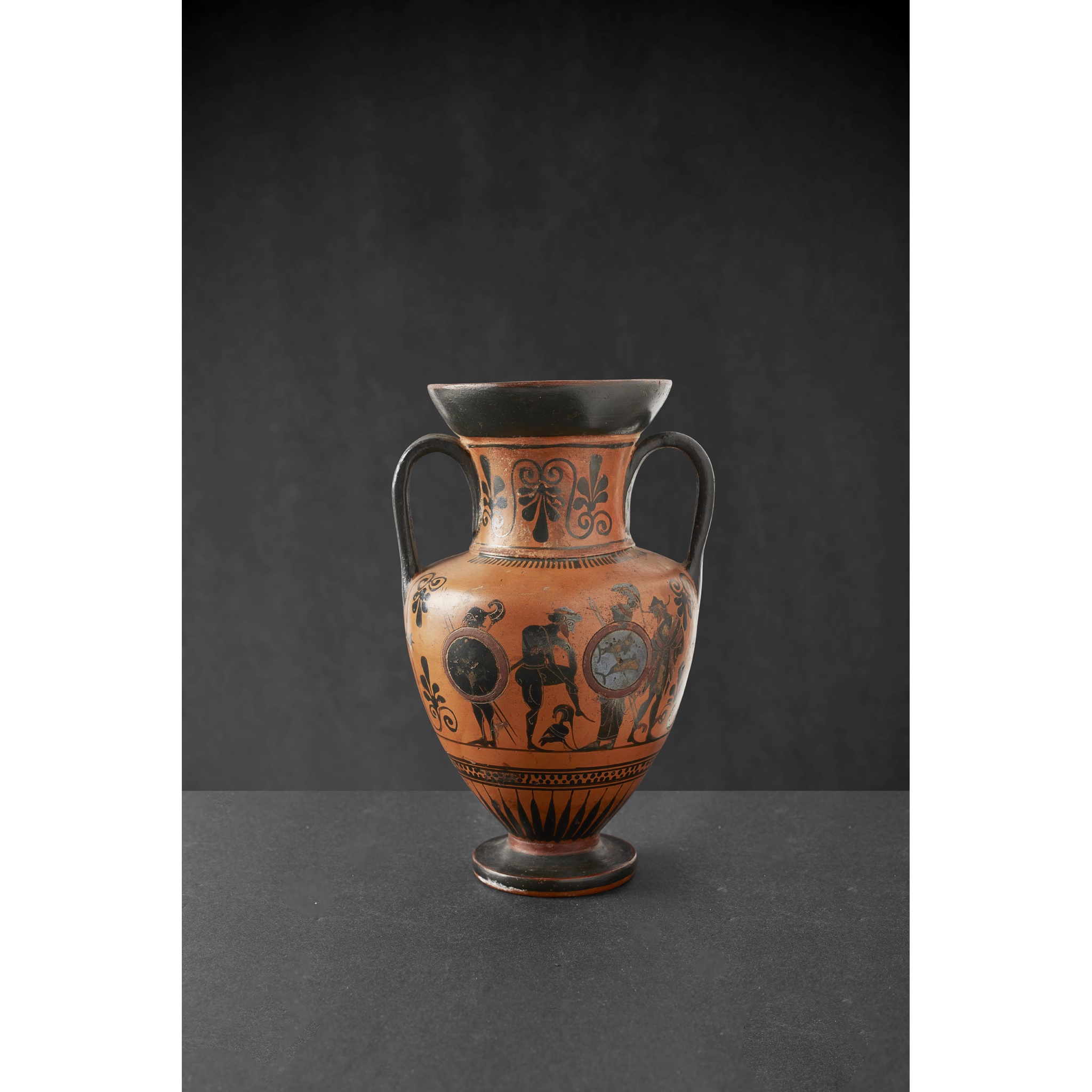 ATTIC BLACK-FIGURE MINIATURE AMPHORA