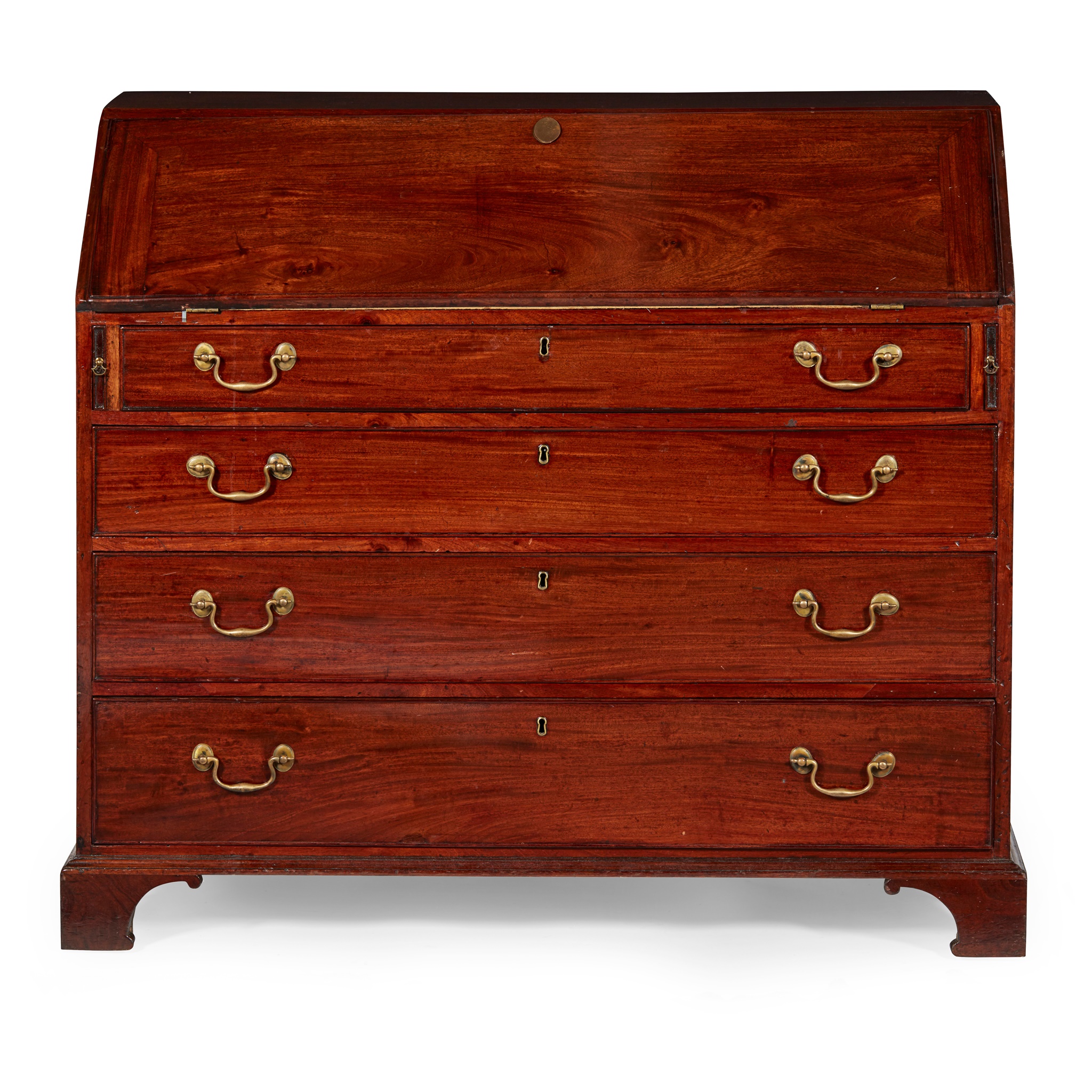 GEORGE III MAHOGANY BUREAU