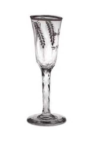 A late 18th century ale glass,