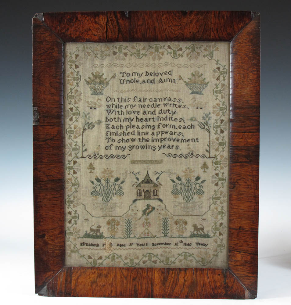 A 19th century sampler