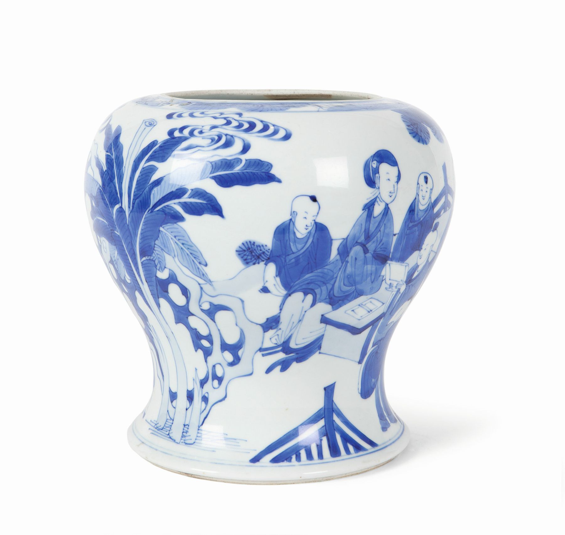 CHINESE BLUE AND WHITE JAR