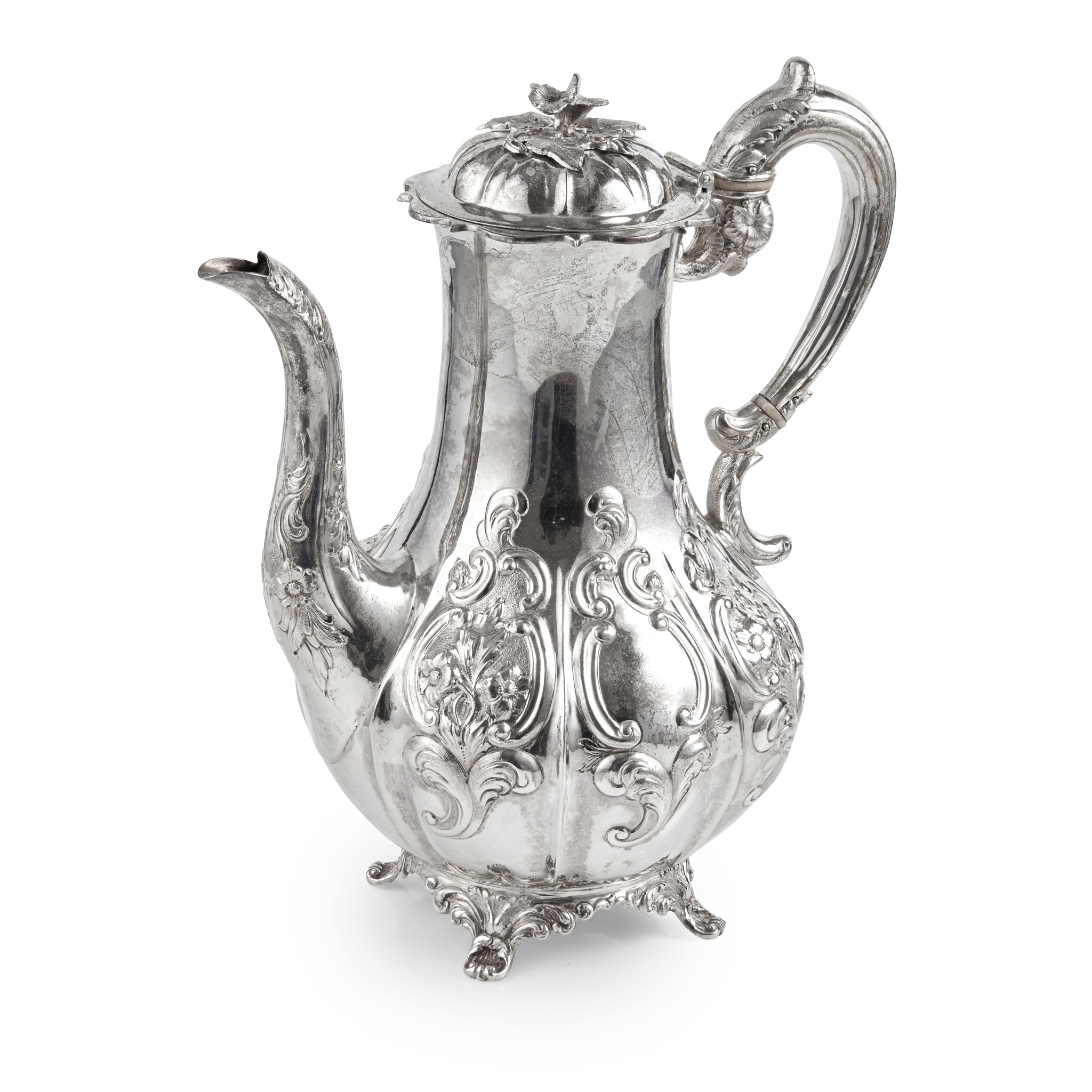 A Victorian coffee pot