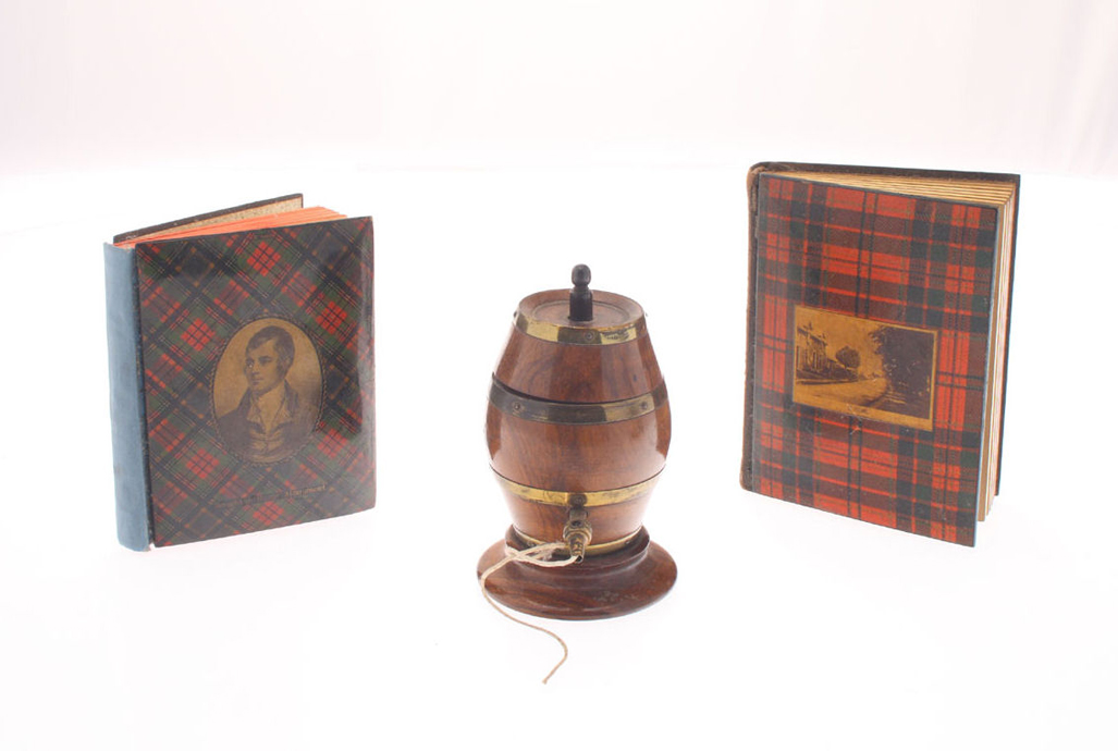 A 19th century tartanware diary with Burns poetry