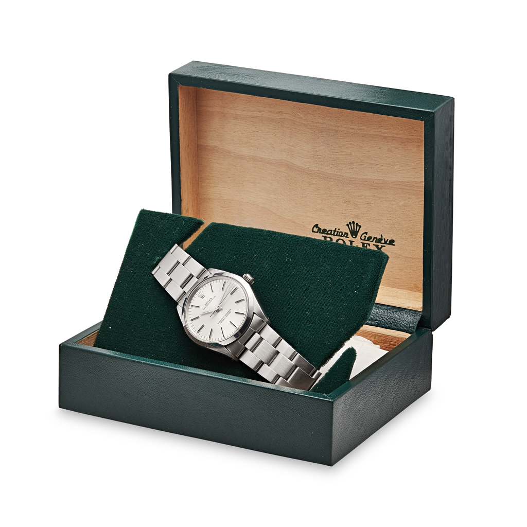 ROLEX - A gentleman's stainless steel cased wrist watch