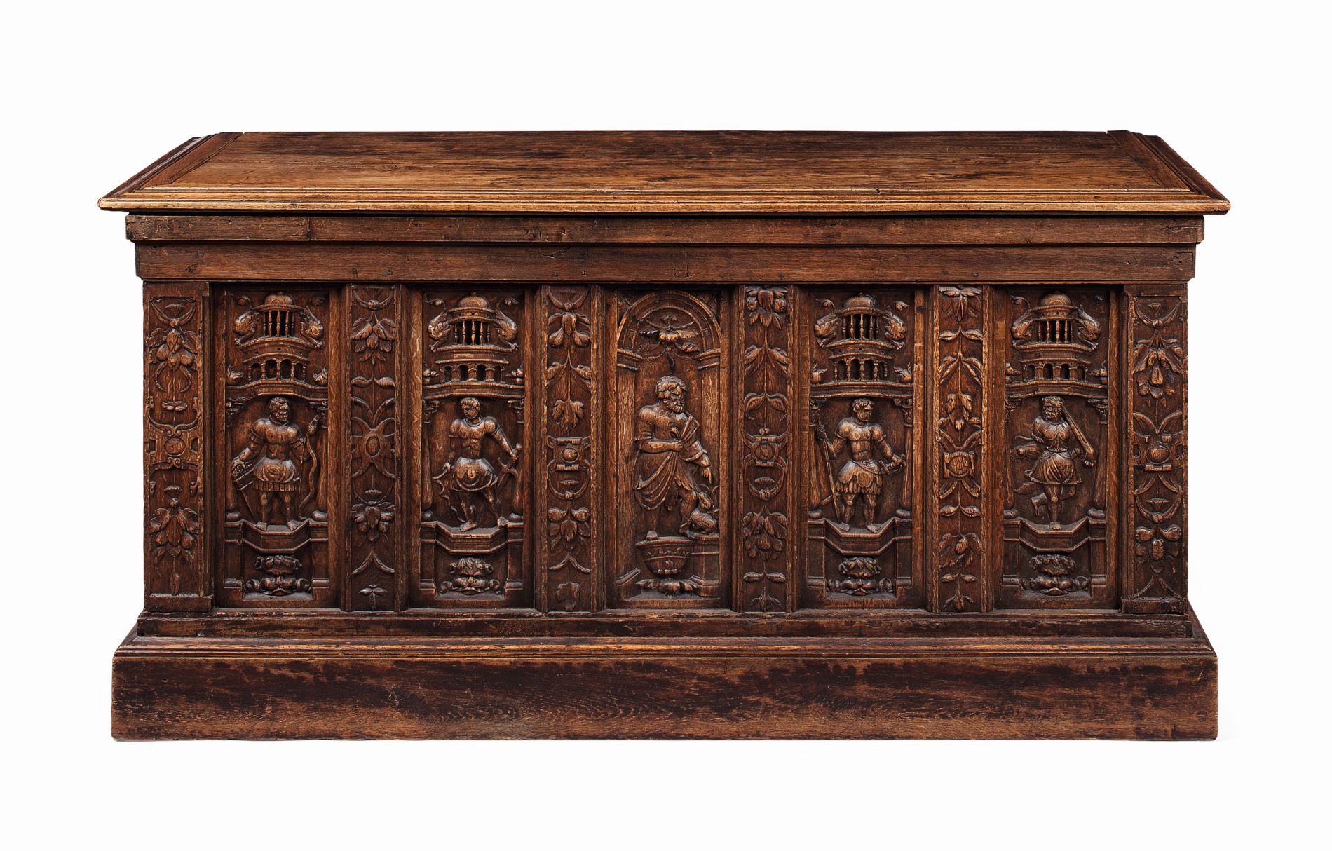 FRENCH GOTHIC STYLE OAK CHEST