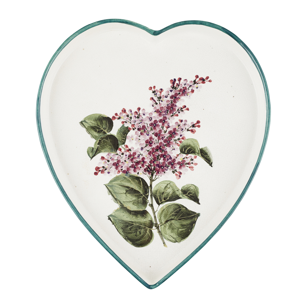 A WEMYSS WARE HEART-SHAPED TRAY